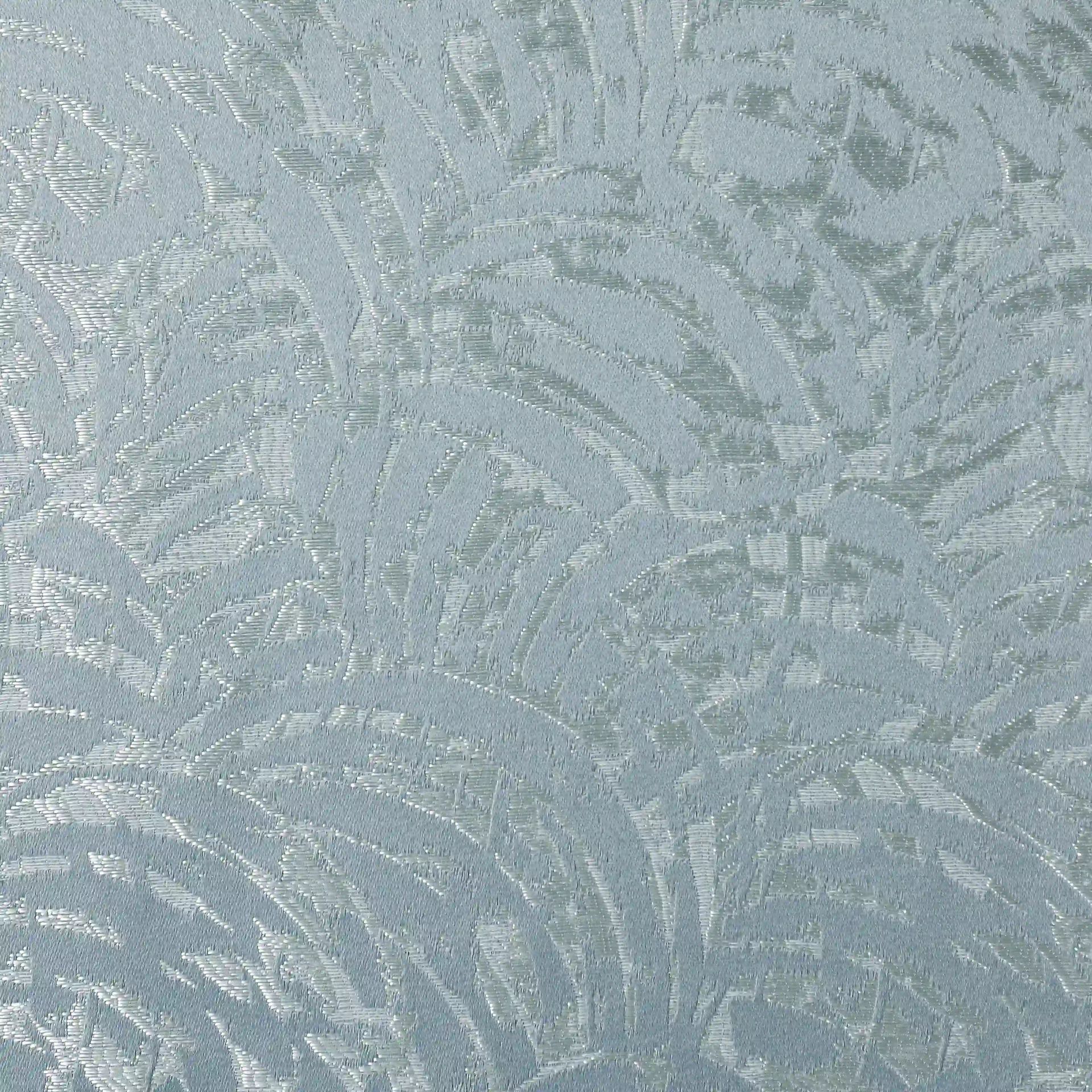 Jacquard Polyester Cotton blend Blue Dust Set of 2 Window Curtains | De Jacquard Luxe
