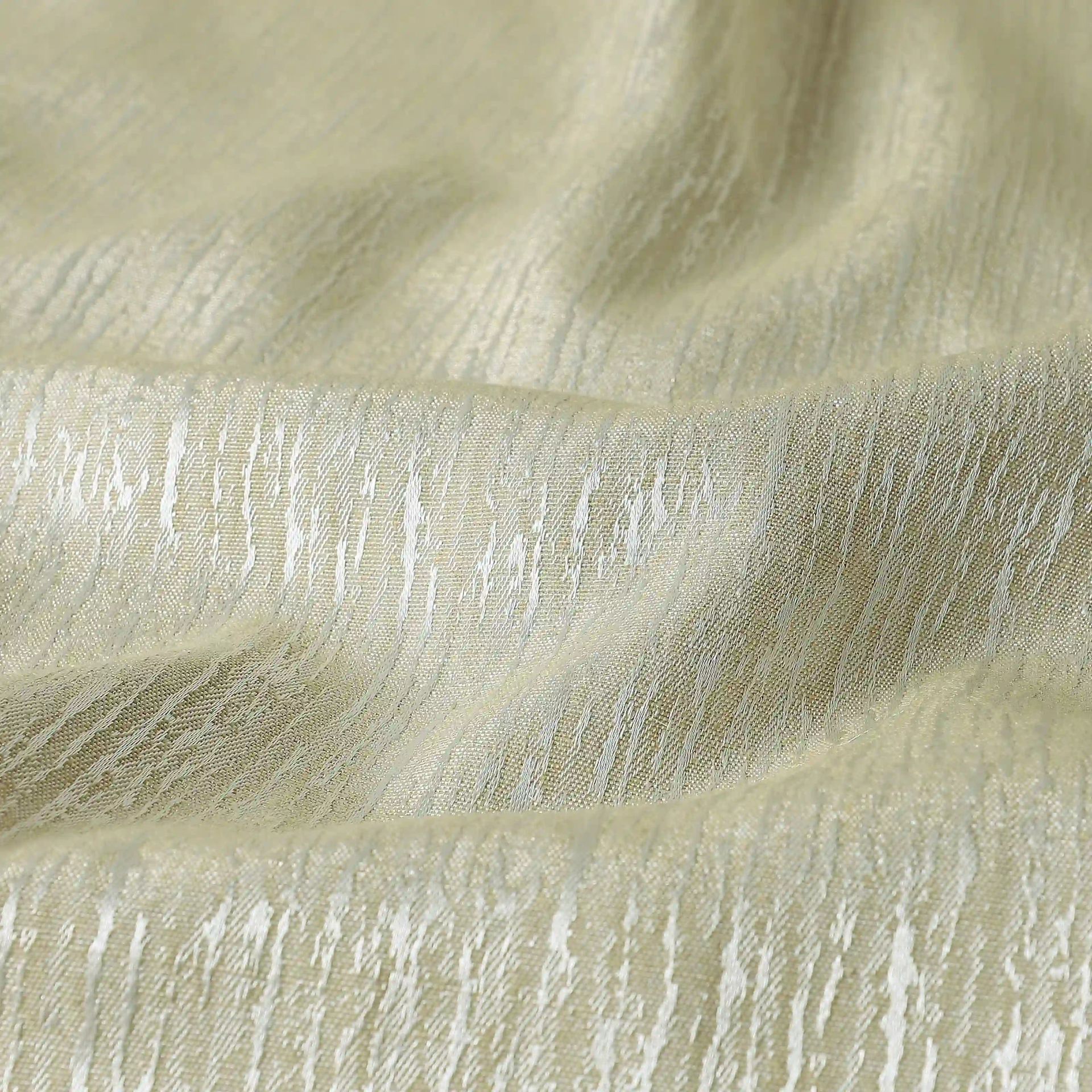 Jacquard Polyester Cotton blend Mustard Set of 2 Door Curtains | De Jacquard Classic