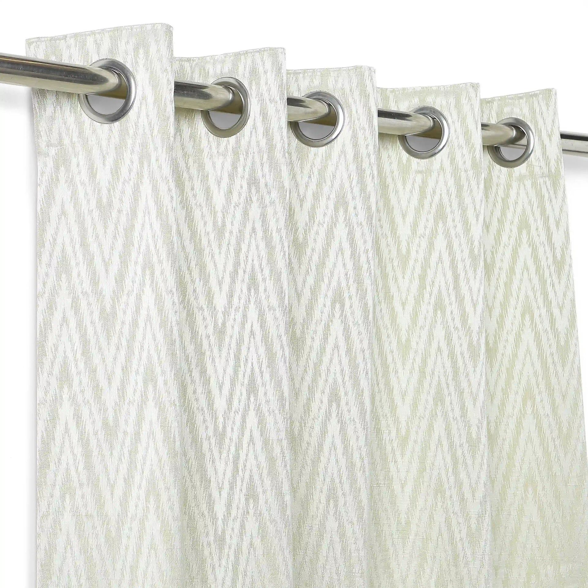 Jacquard Polyester Cotton blend Pollen Set of 2 Door Curtains | De Jacquard Classic