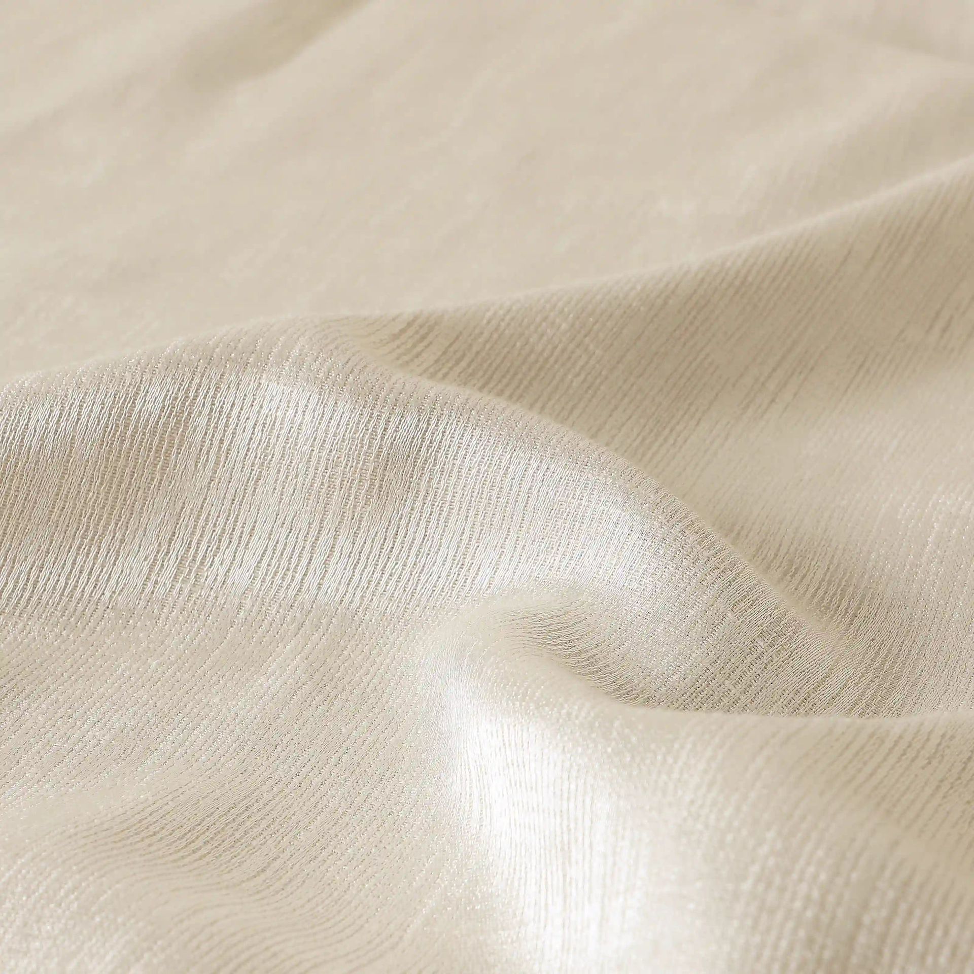 Jacquard Polyester Cotton blend Vanilla Sky Set of 2 Door Curtains | De Jacquard Classic