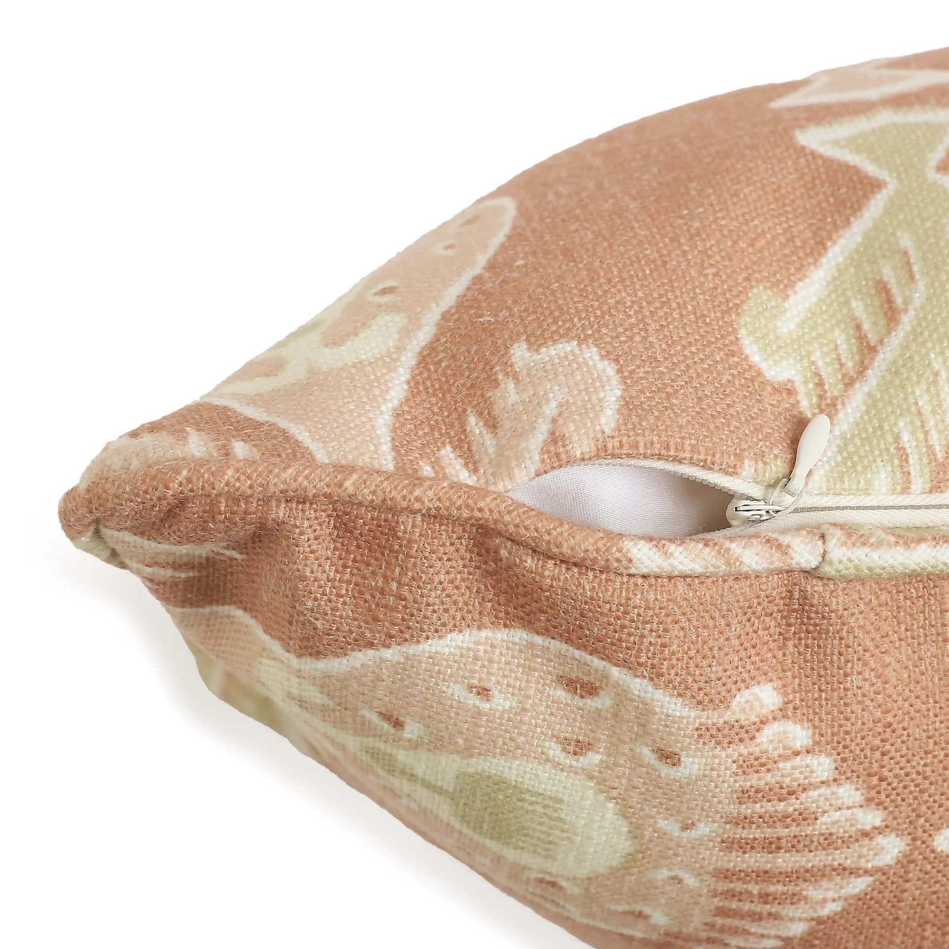 Ethnic Polyester Blend Rust Cushion Cover | Estrella