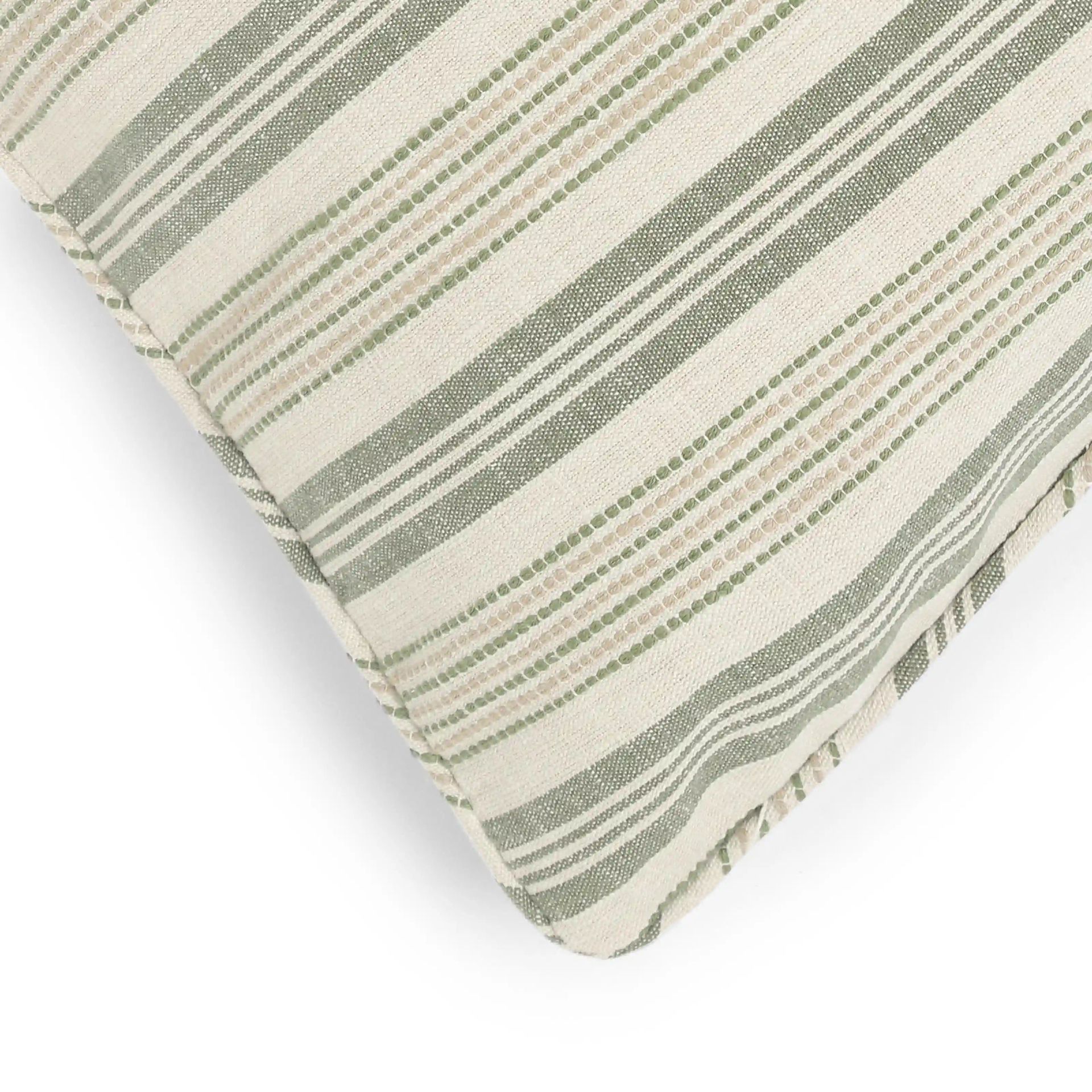 Geometric Cotton Blend Sage Meadow Cushion Cover | Espricia