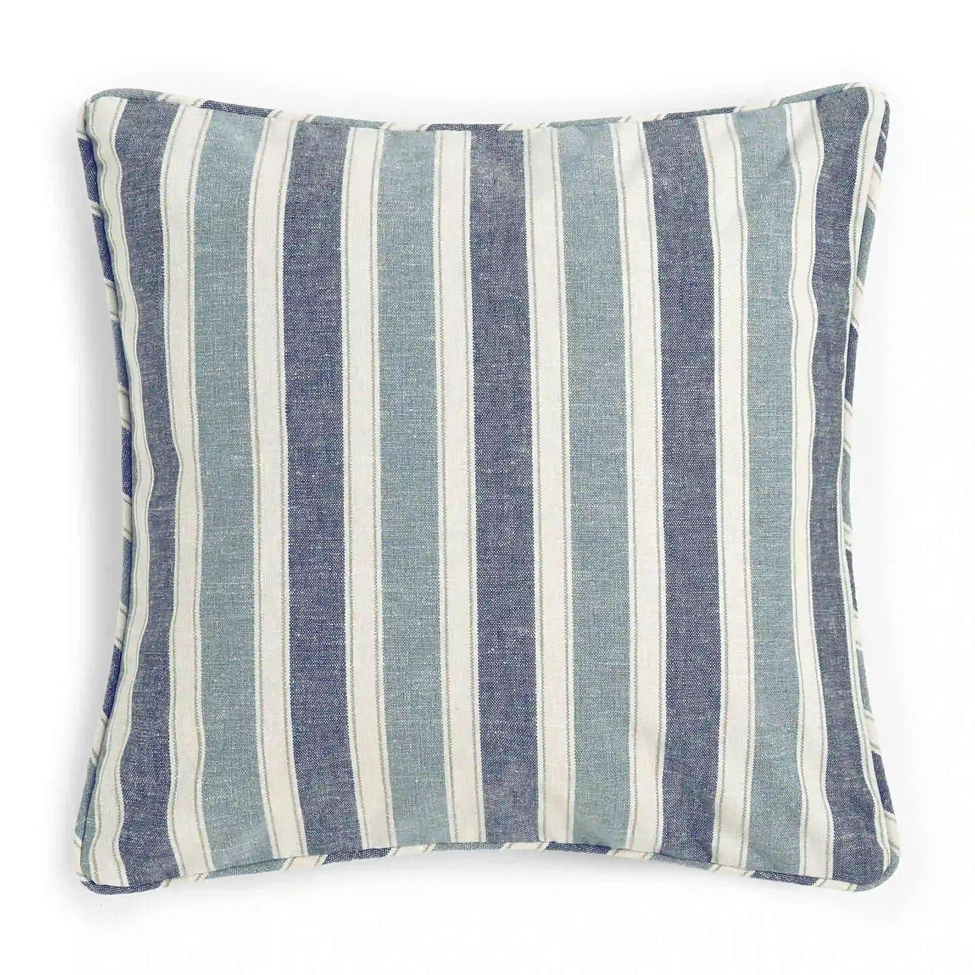 Geometric Cotton Blend Blue Mirage Cushion Cover | Espricia