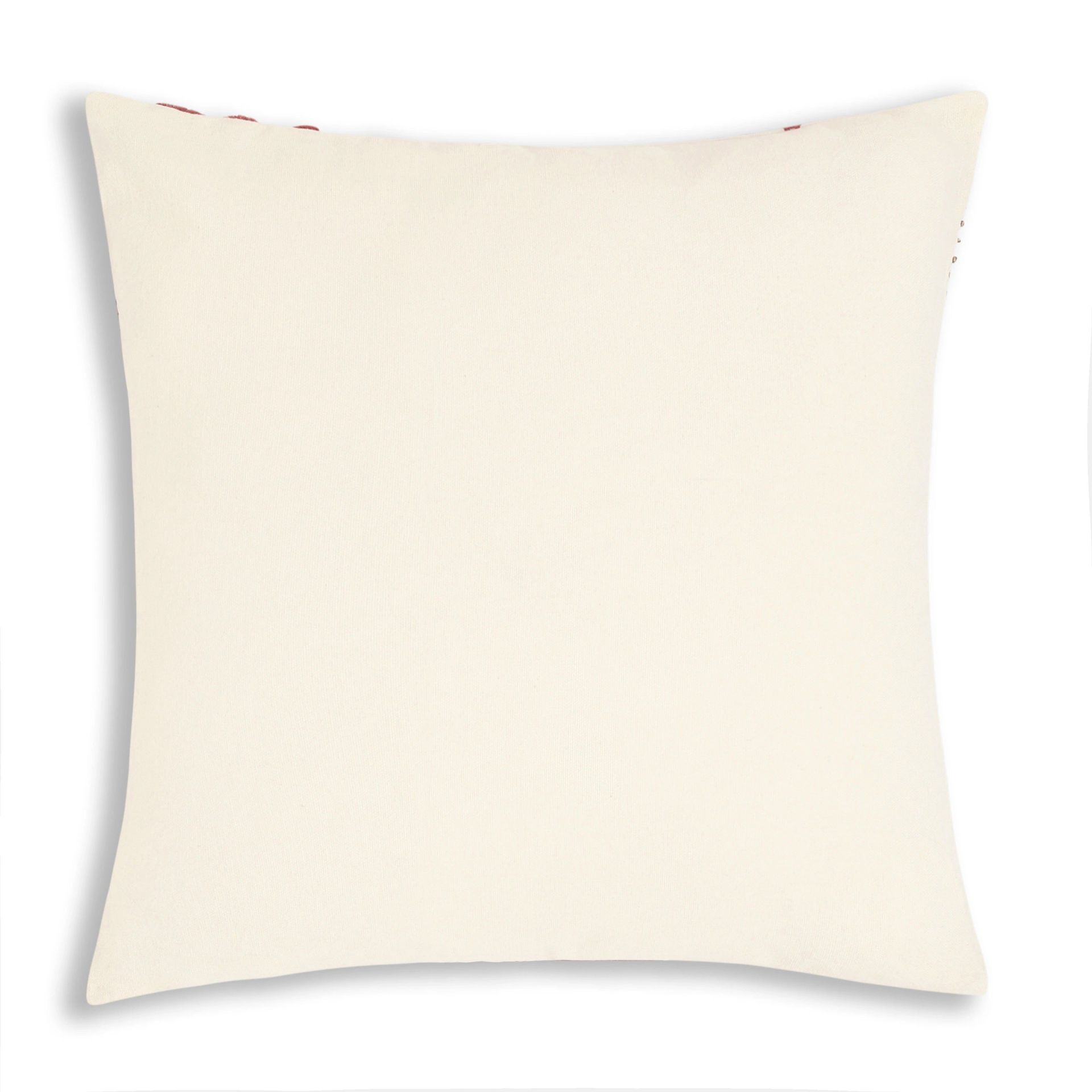 Indian Heritage 100% Cotton Crimson Cushion Cover | Espricia