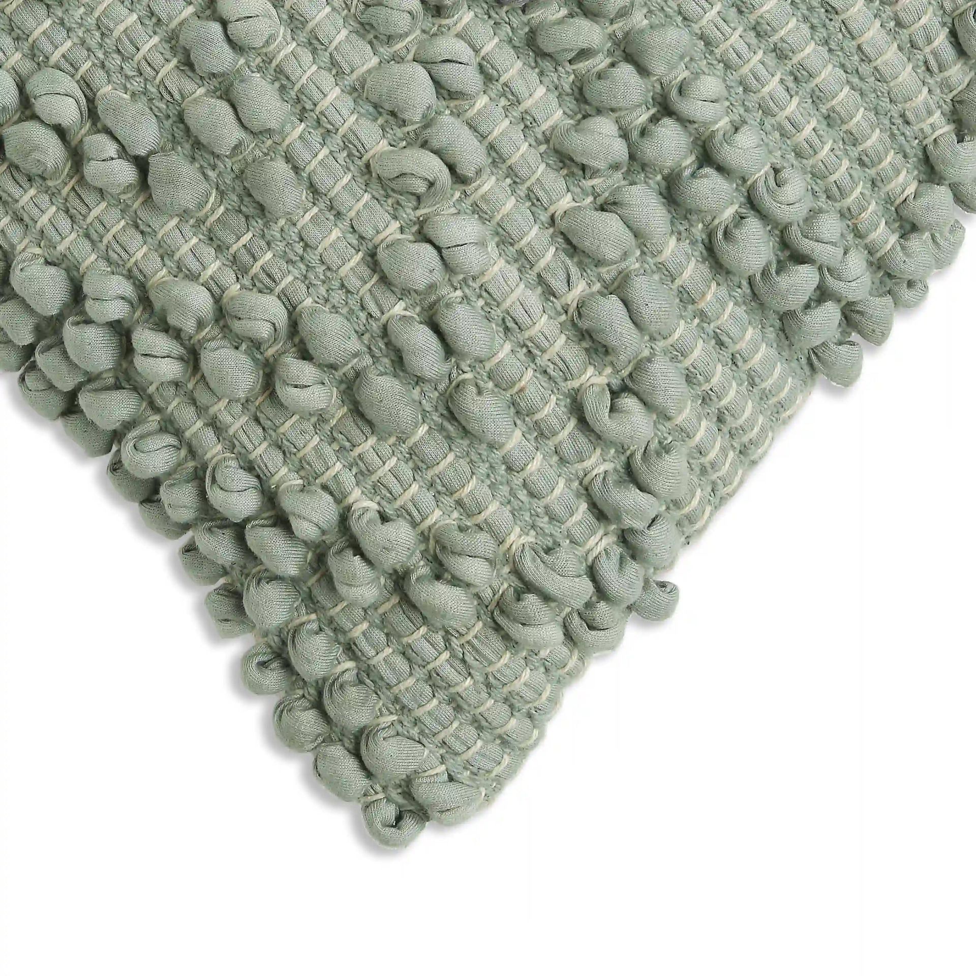 Geometric 100% Cotton Grey Mist Cushion Cover | Espricia