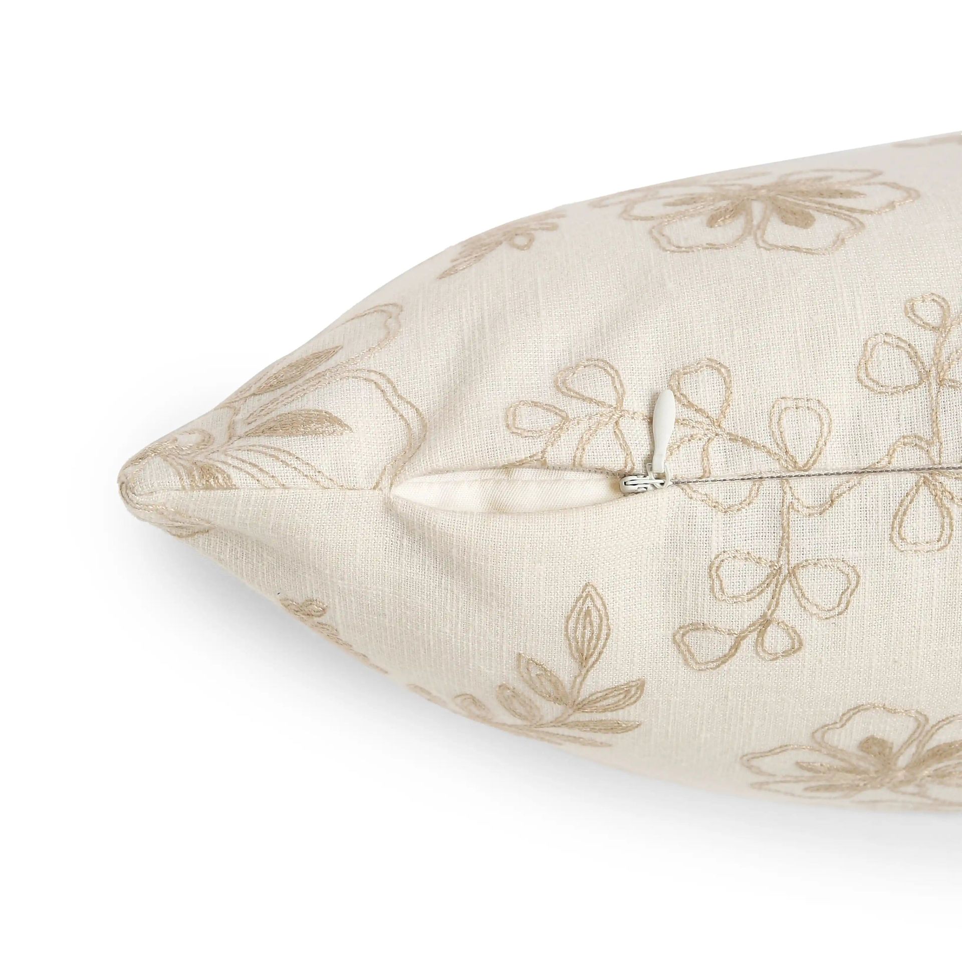 Indian Heritage Polyester Blend Earthen Relic Cushion Cover | Vissencia