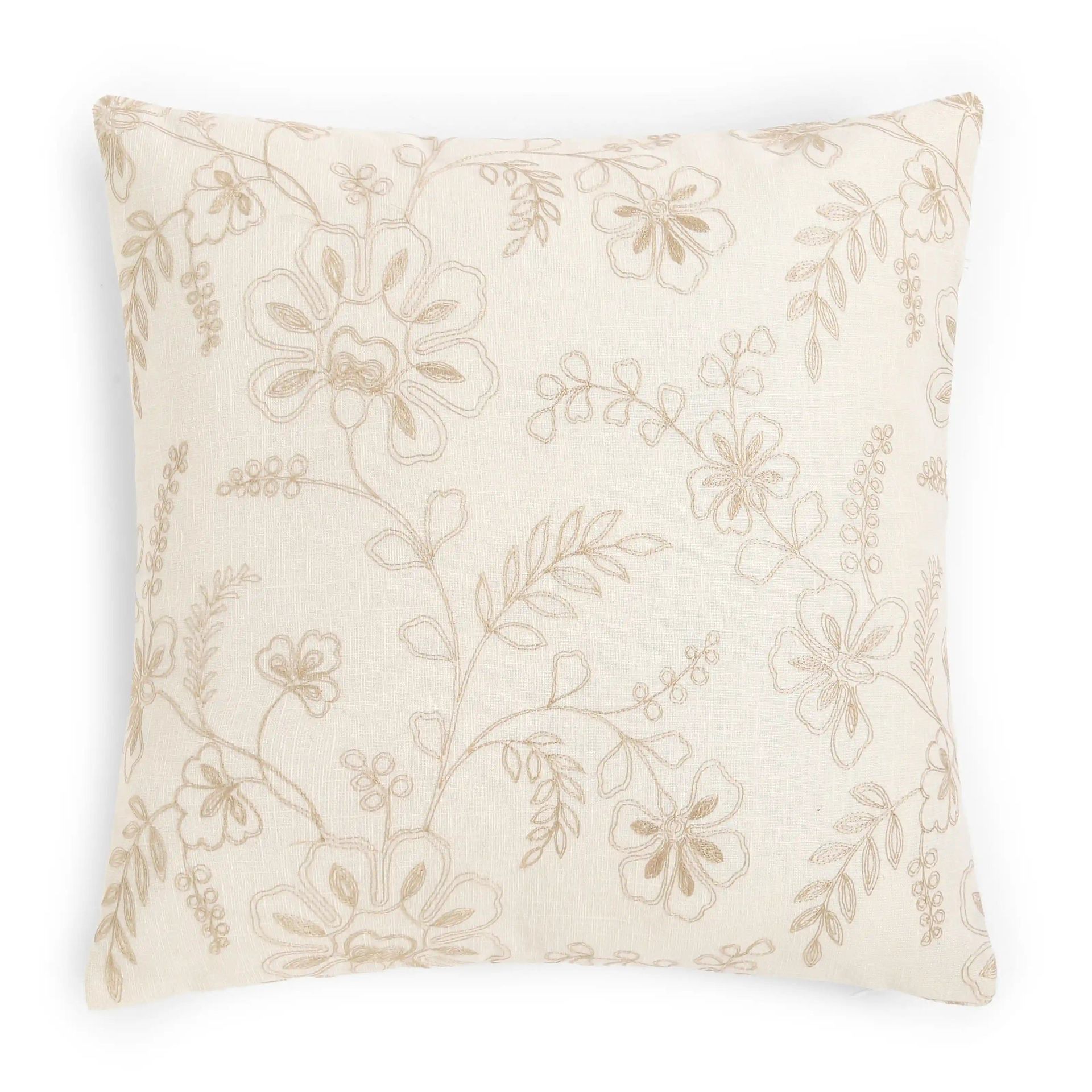 Indian Heritage Polyester Blend Earthen Relic Cushion Cover | Vissencia
