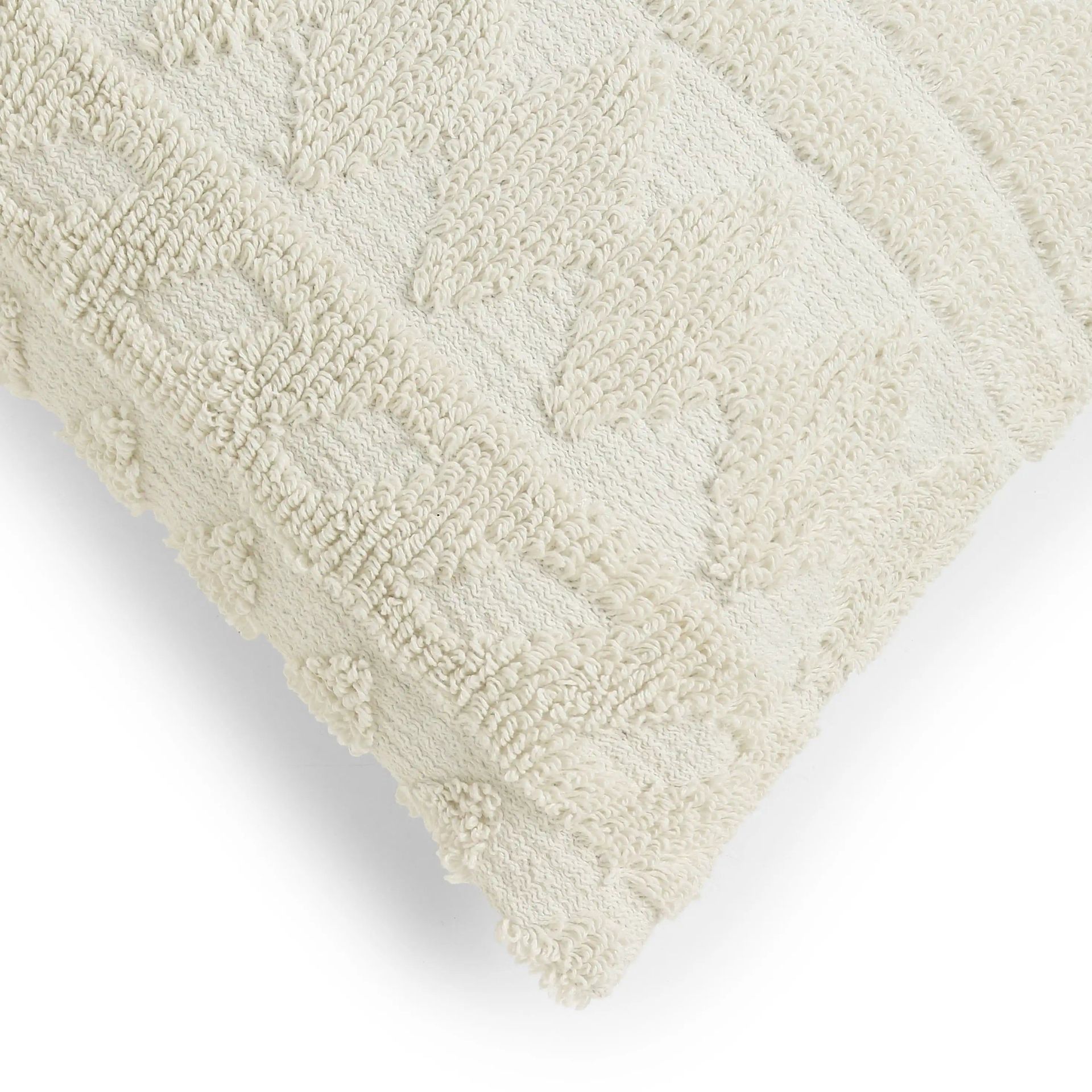 Geometric 100% Cotton Beige Cushion Cover | Vissencia