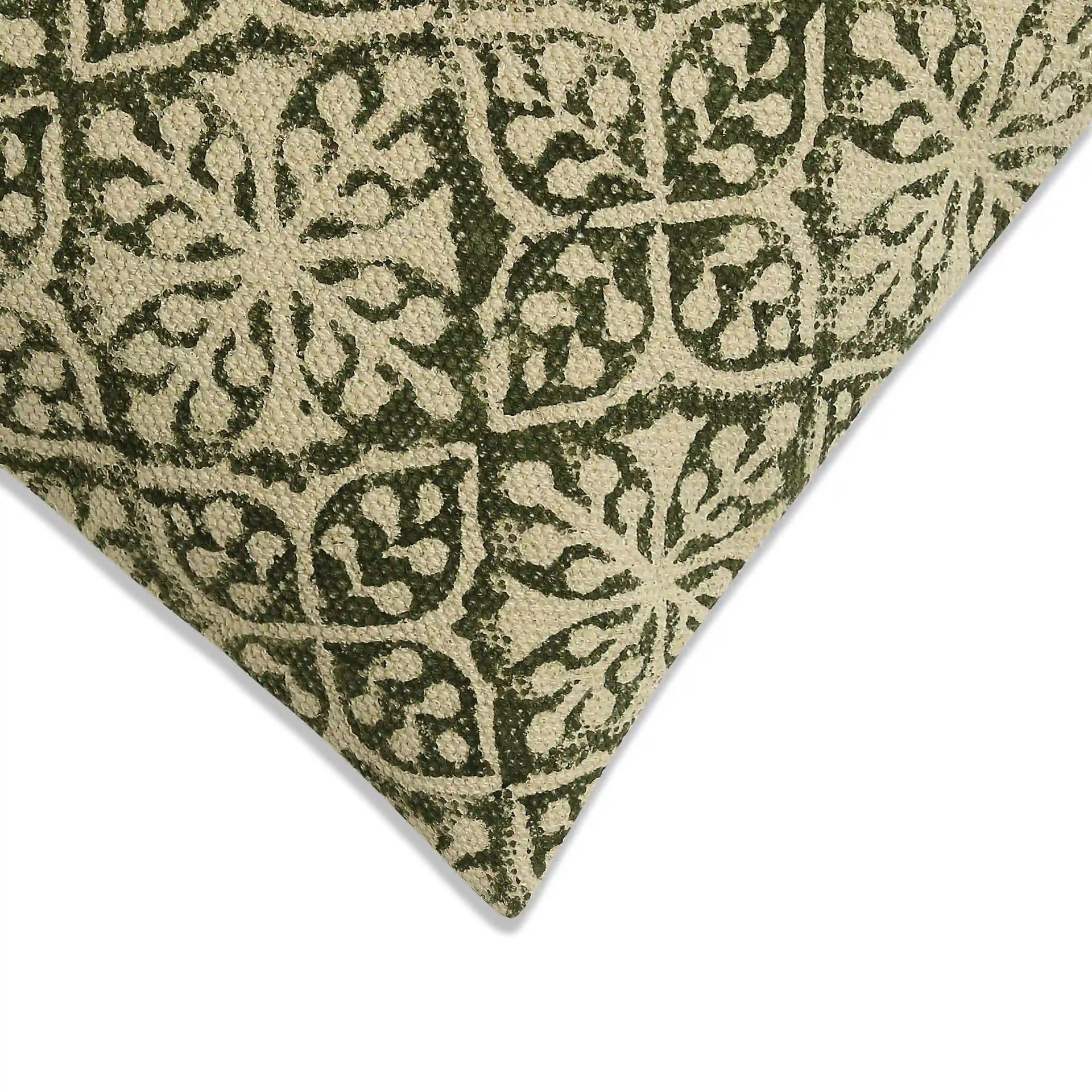 Indian Heritage 100% Cotton Midnight Onyx Cushion Cover | Vissencia