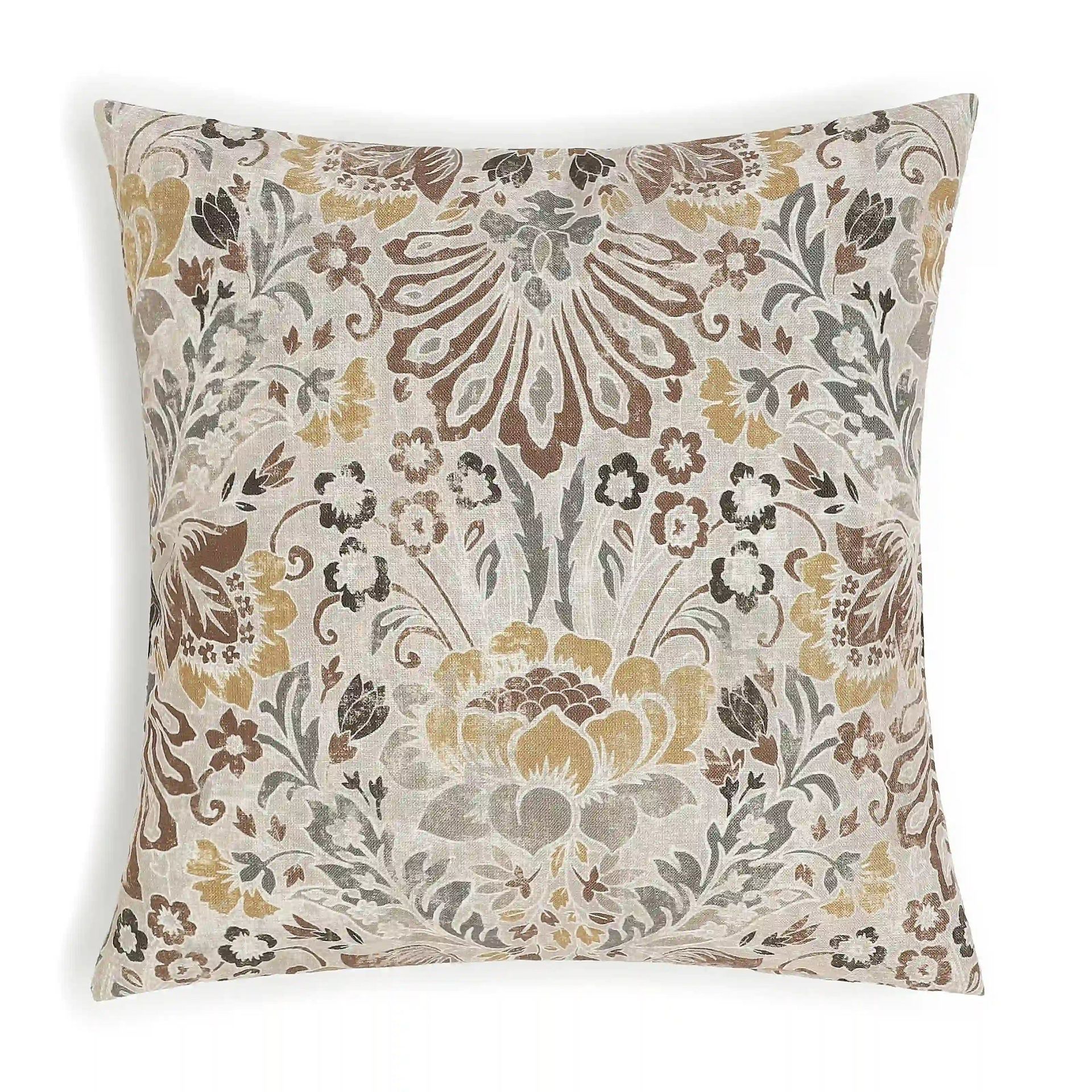 Indian Heritage 100% Polyester Oakwood Cushion Cover | Vissencia