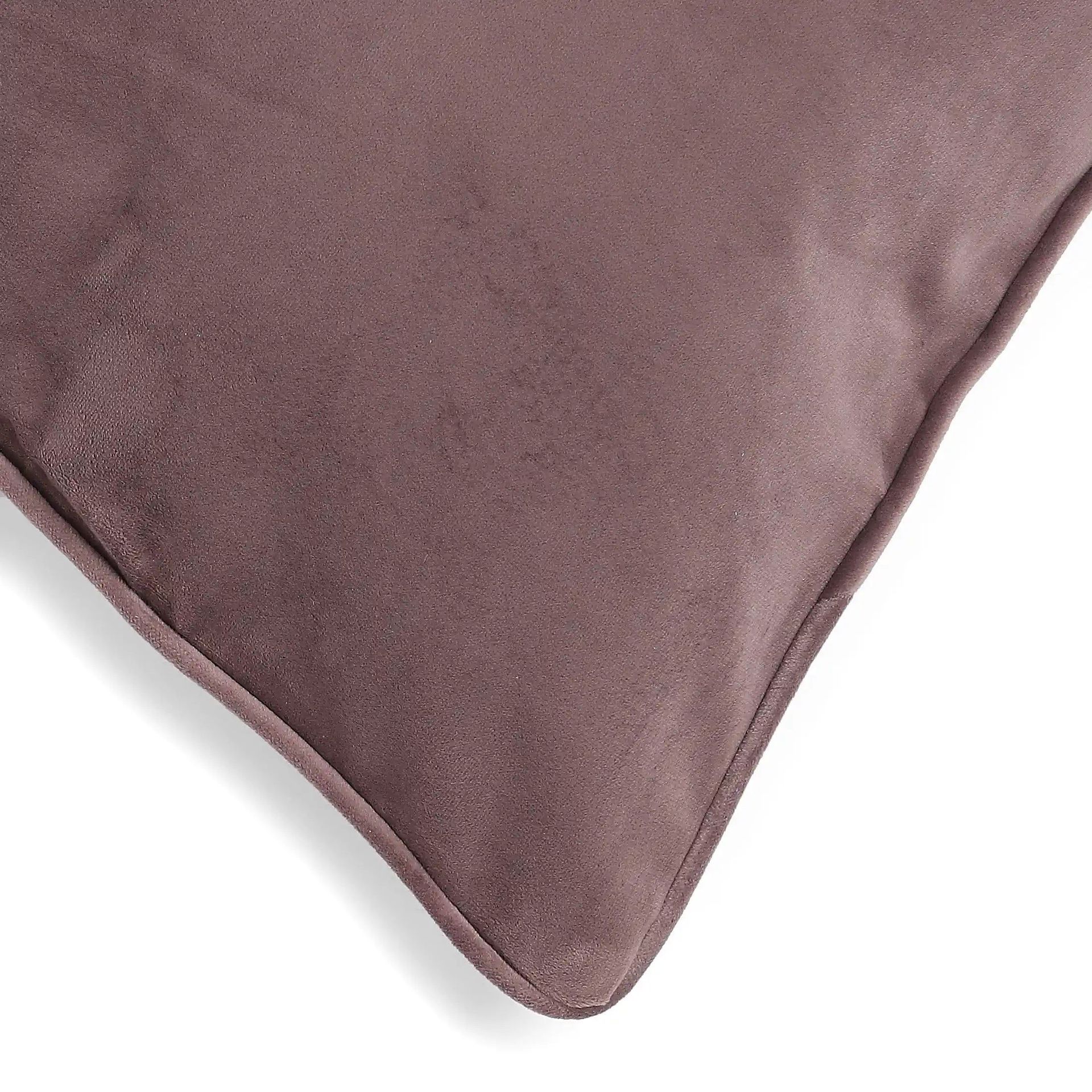 Solid Dyed 100% Polyester Lilac Dust Cushion Cover | Vissencia