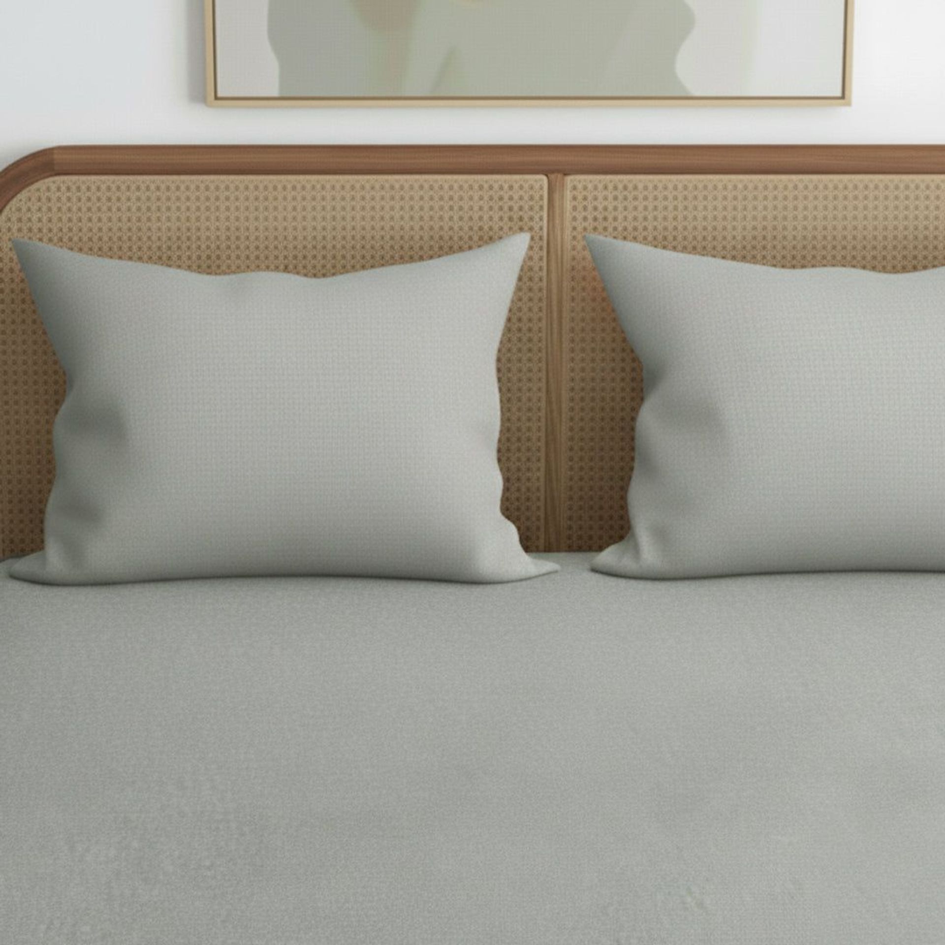 Solid Dyed TC Cotton Terry Grey Pillow Protector | Cloud Canopy