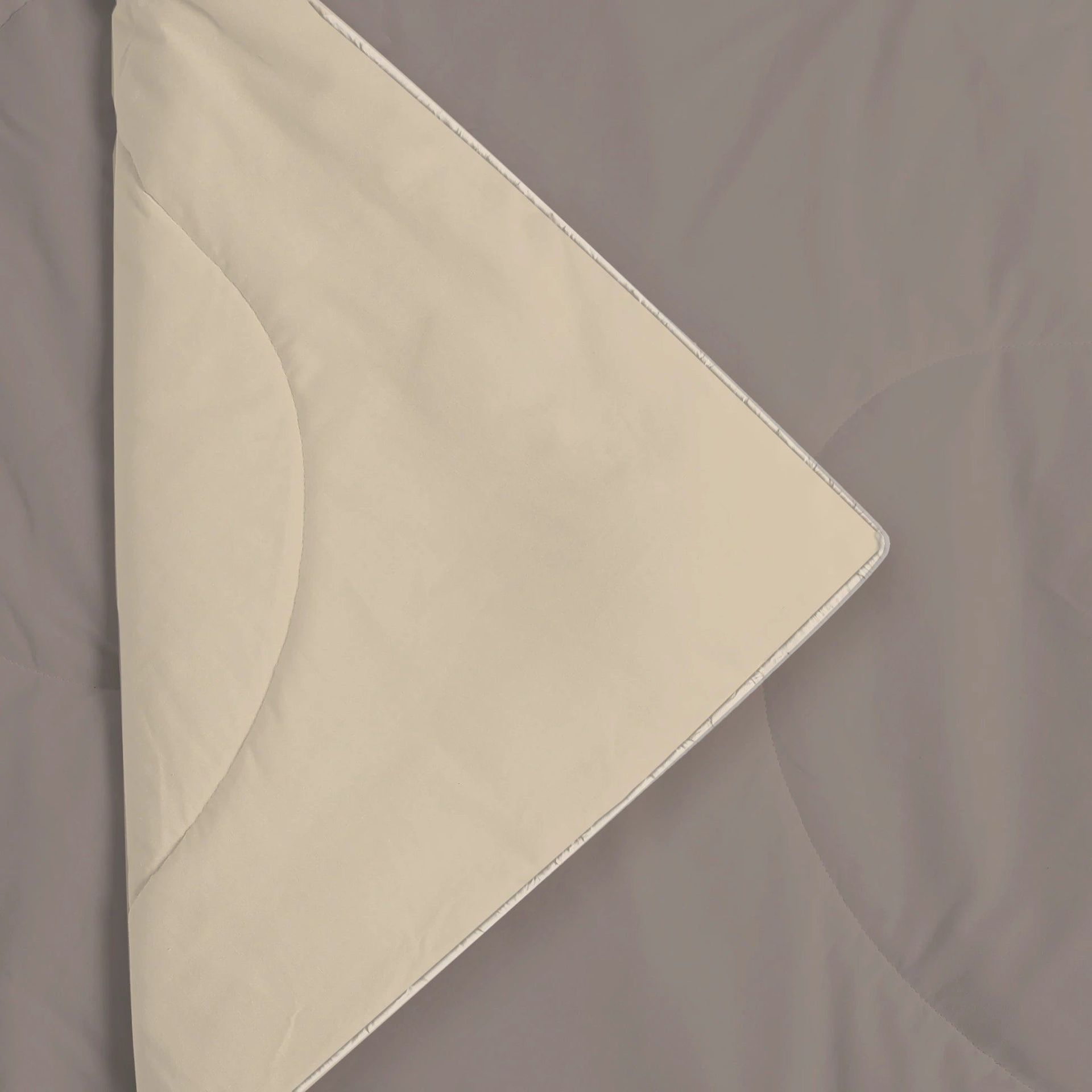 Solid 150 GSM 100% Cotton Beige Brown King Comforter | Plumelle