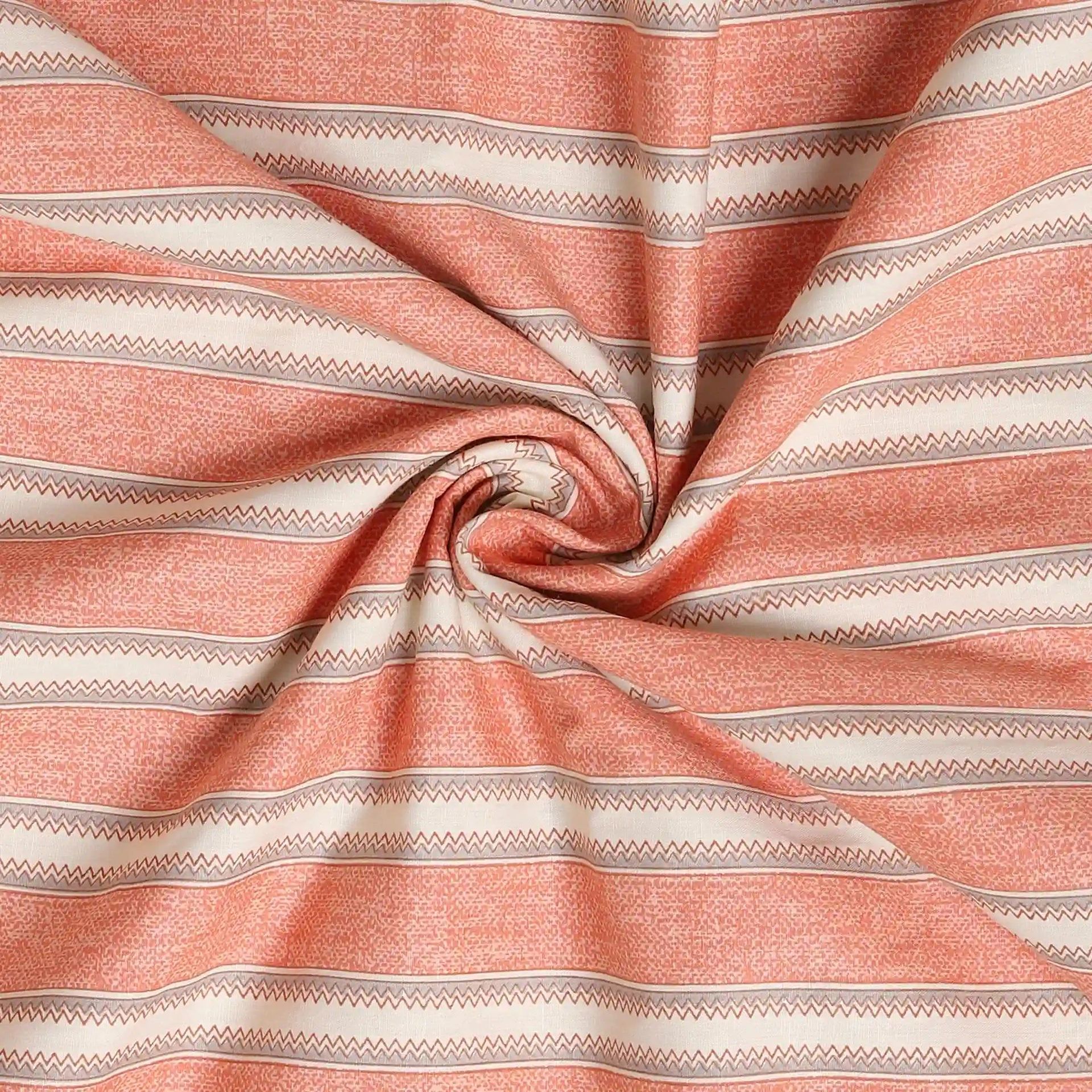 Geometric 200 GSM 100% Cotton Peach Single Dohar | Threadscapes