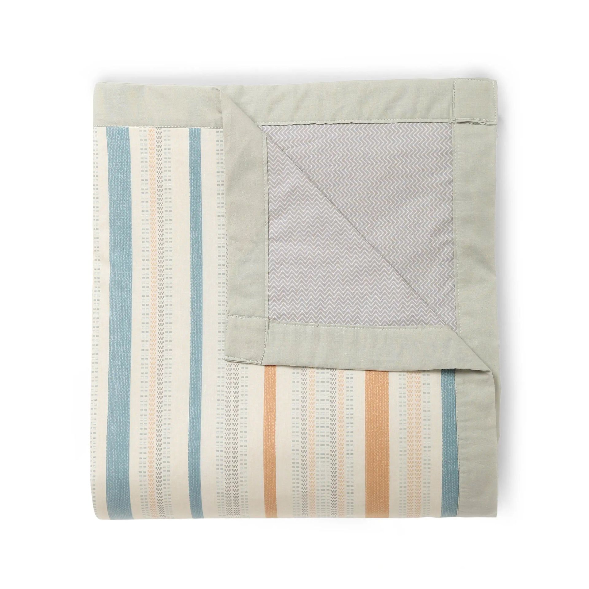 Geometric 200 GSM 100% Cotton Multicolour Single Dohar | Threadscapes