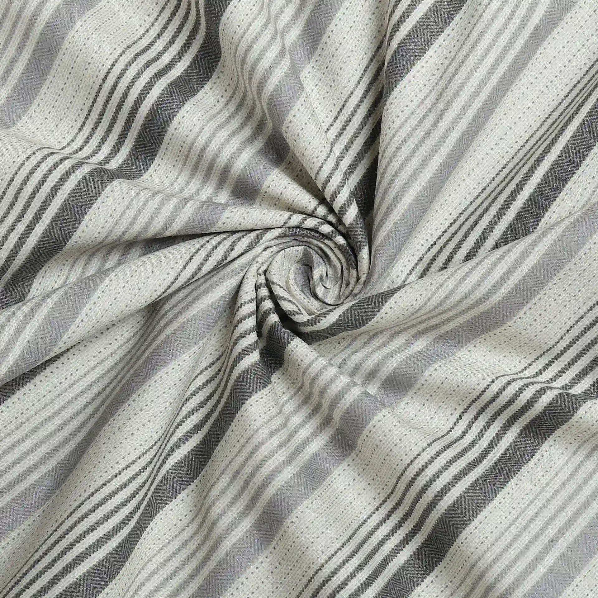 Geometric 200 GSM 100% Cotton Black & White Single Dohar | Threadscapes