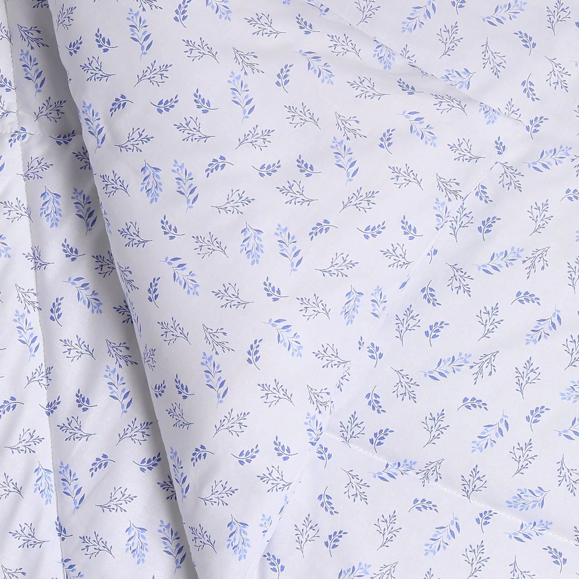 Floral 240 GSM 100% Cotton Purple Double Comforter | Bloomshire Classic