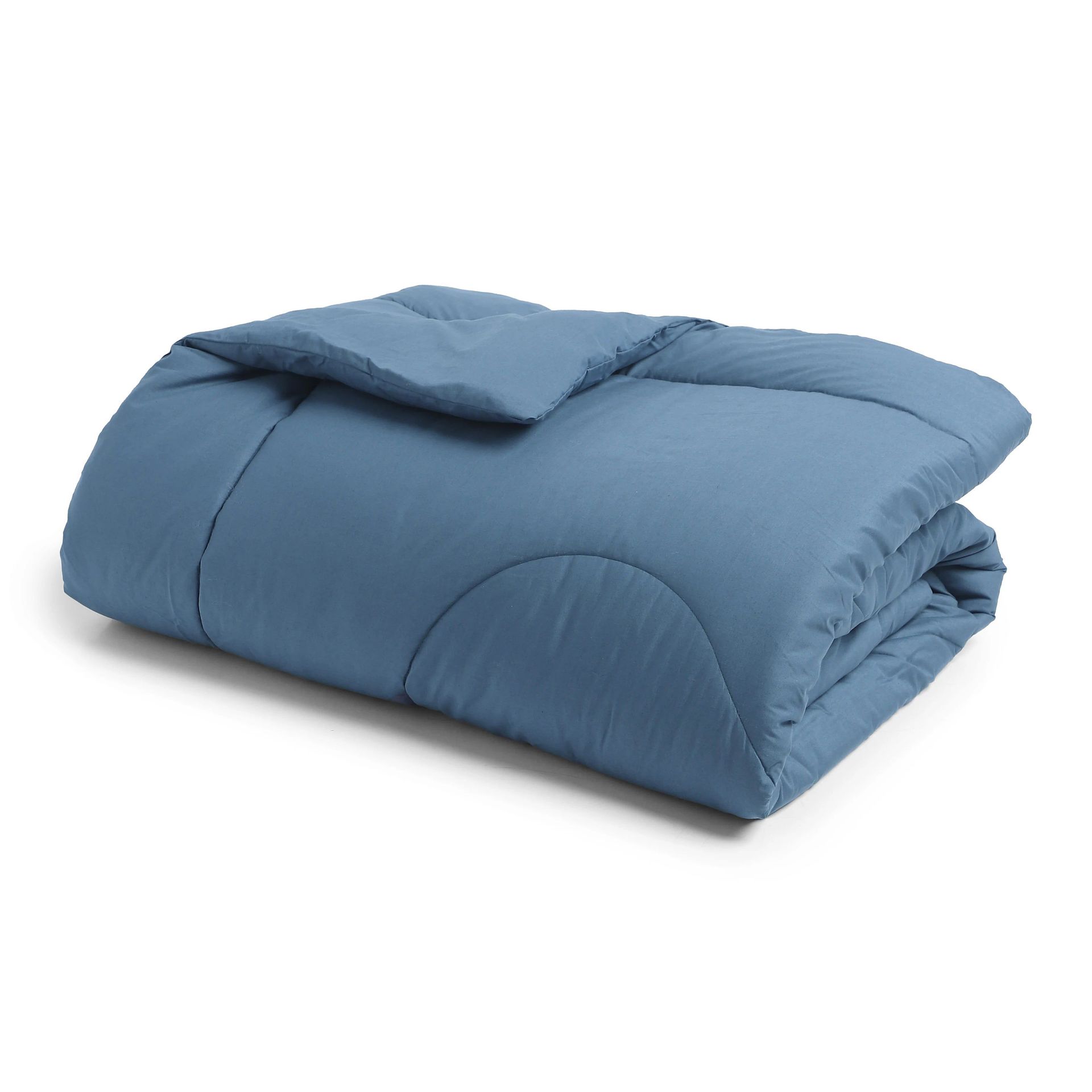 Solid Dyed 240 GSM Cotton Mineral Double Comforter | Paleto