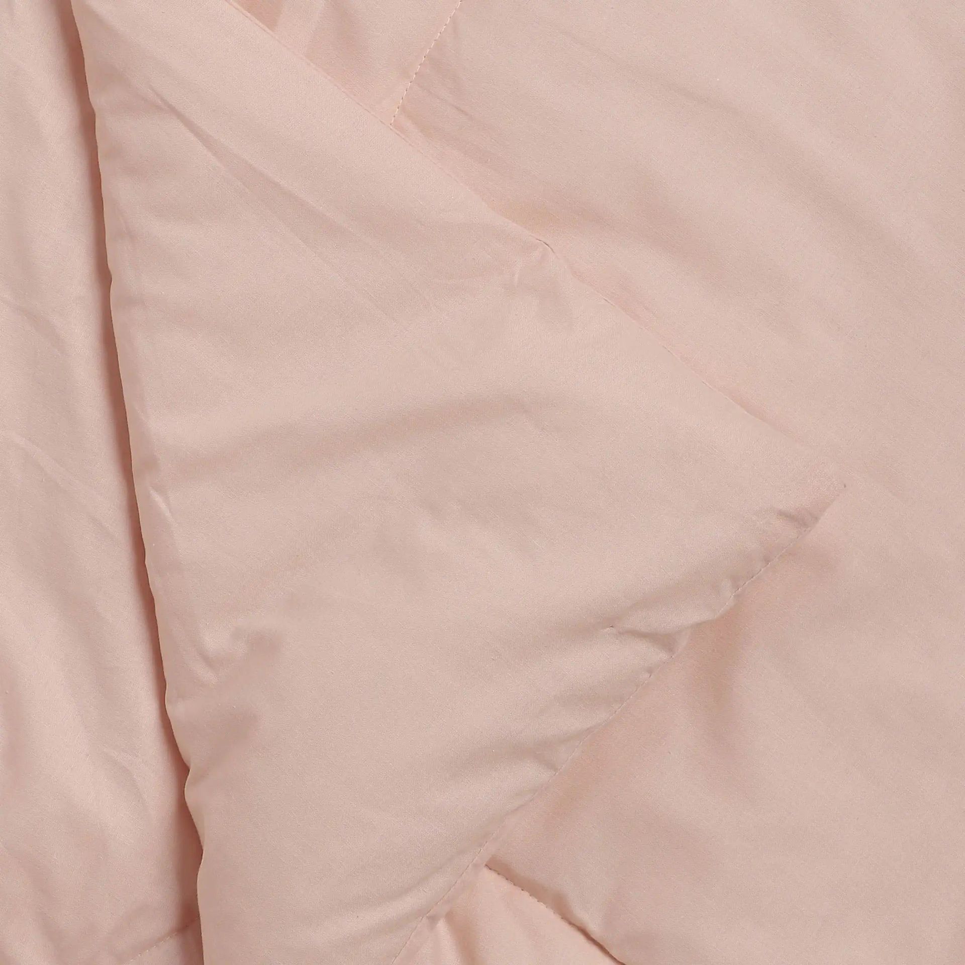 Solid Dyed 120 GSM Cotton Veiled Rose Double Comforter | Paleto