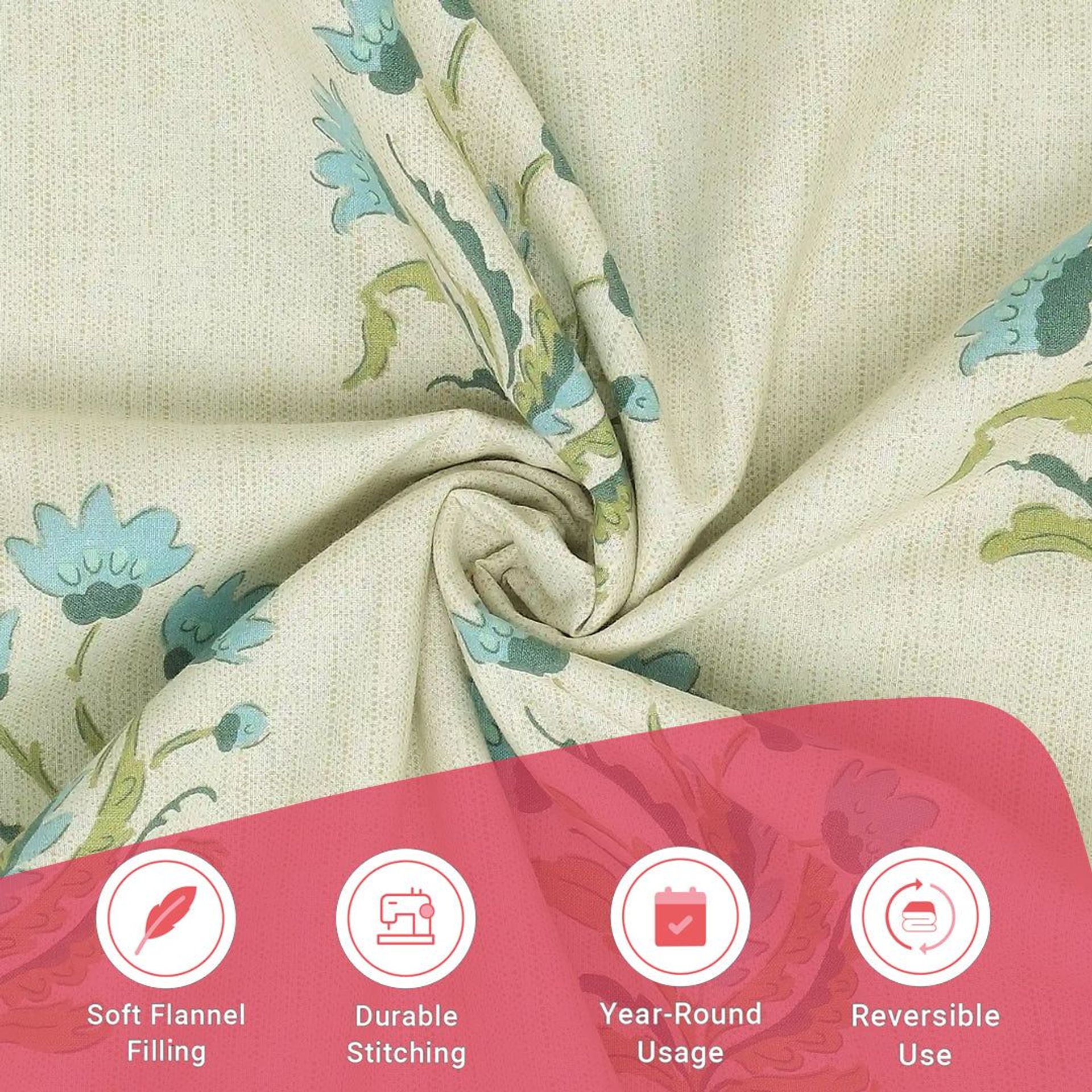 Indian Heritage 144 TC 100% Cotton Indian Sage Single Dohar | Chippa Lane