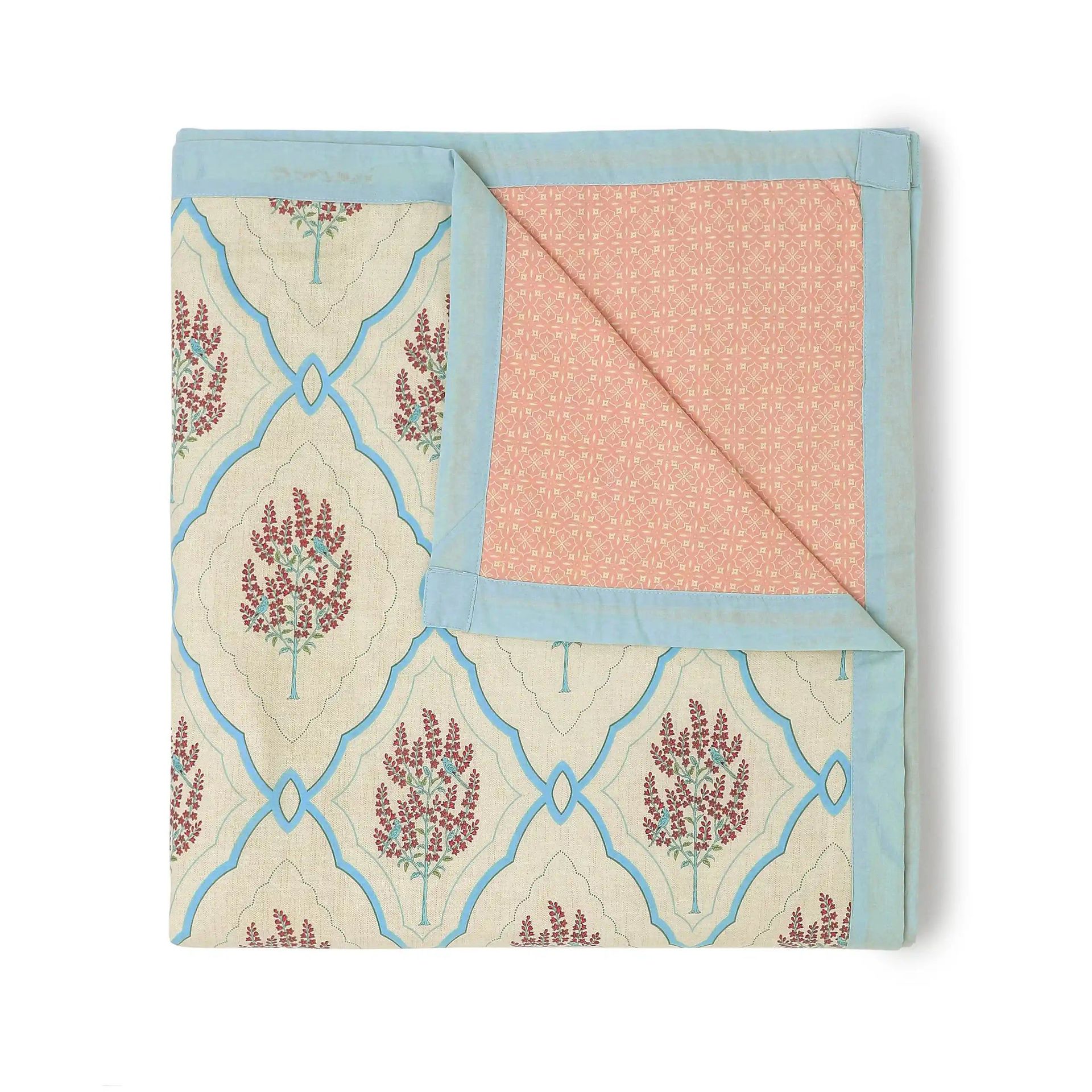 Indian Heritage 144 TC 100% Cotton Sage Bloom Single Dohar | Chippa Lane