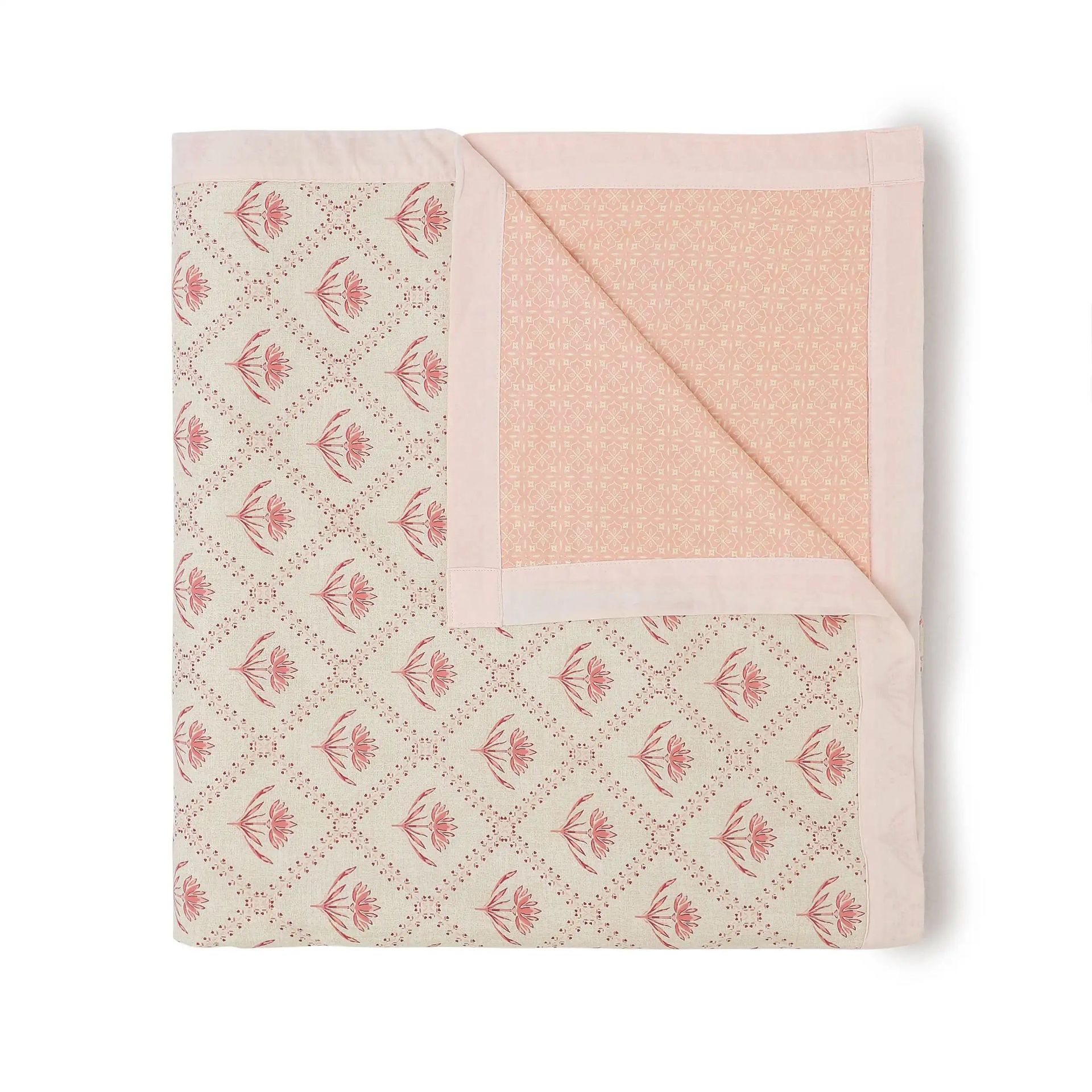 Indian Heritage 144 TC 100% Cotton Red Single Dohar | Chippa Lane