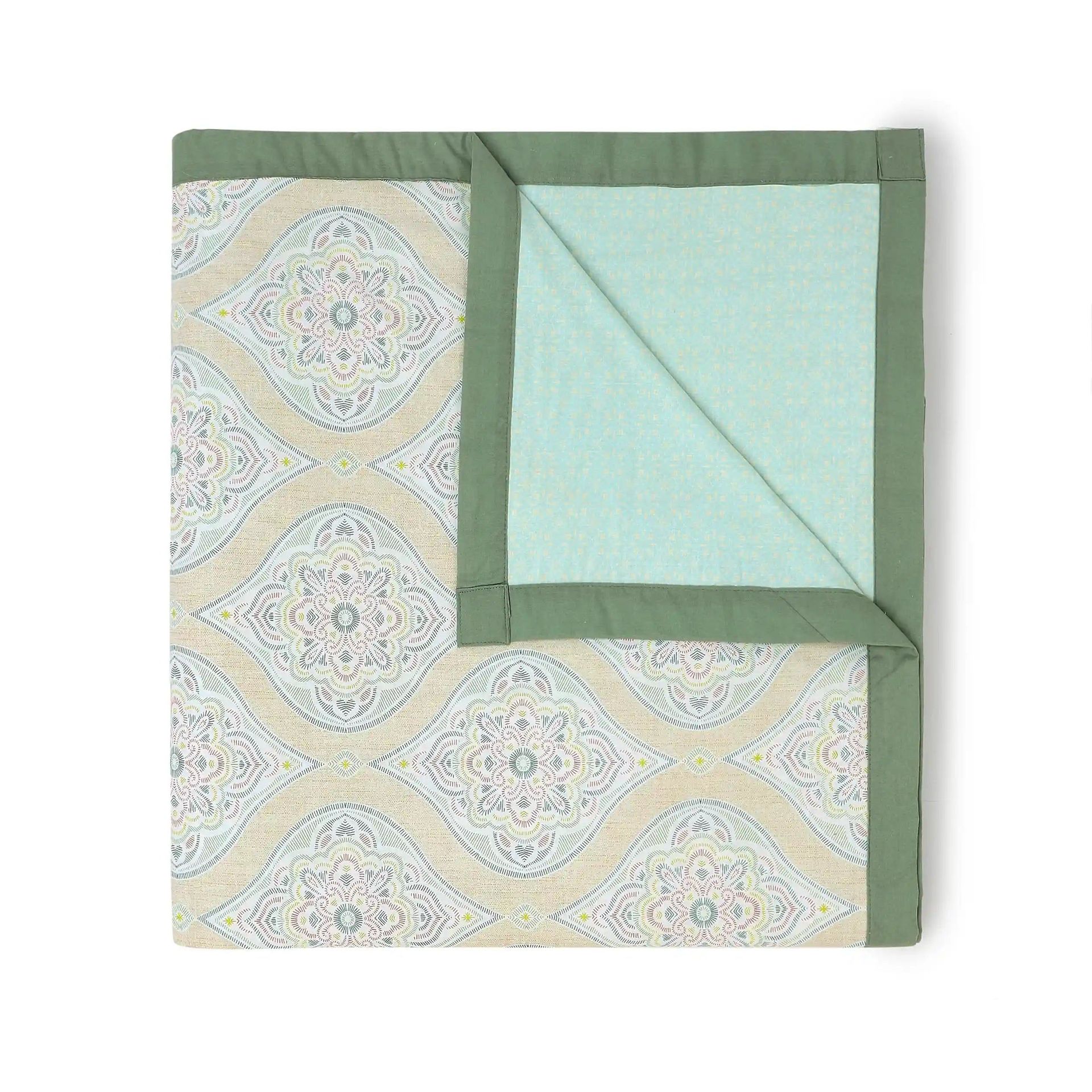Indian Heritage 144 TC 100% Cotton Sage Single Dohar | Chippa Lane