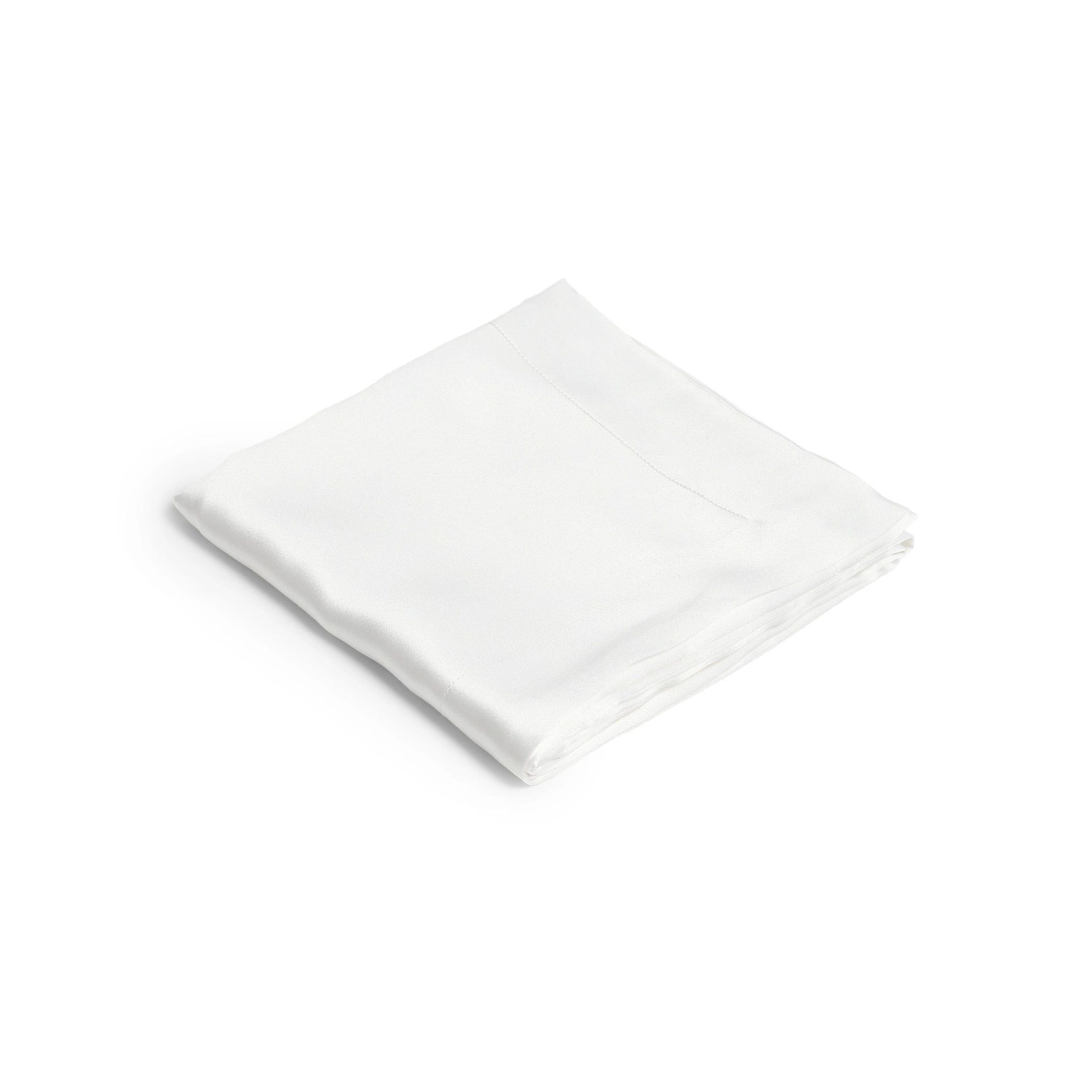 Solid Dyed 100% Mulberry Silk White Double Silk Pillow Cover | Lisseto