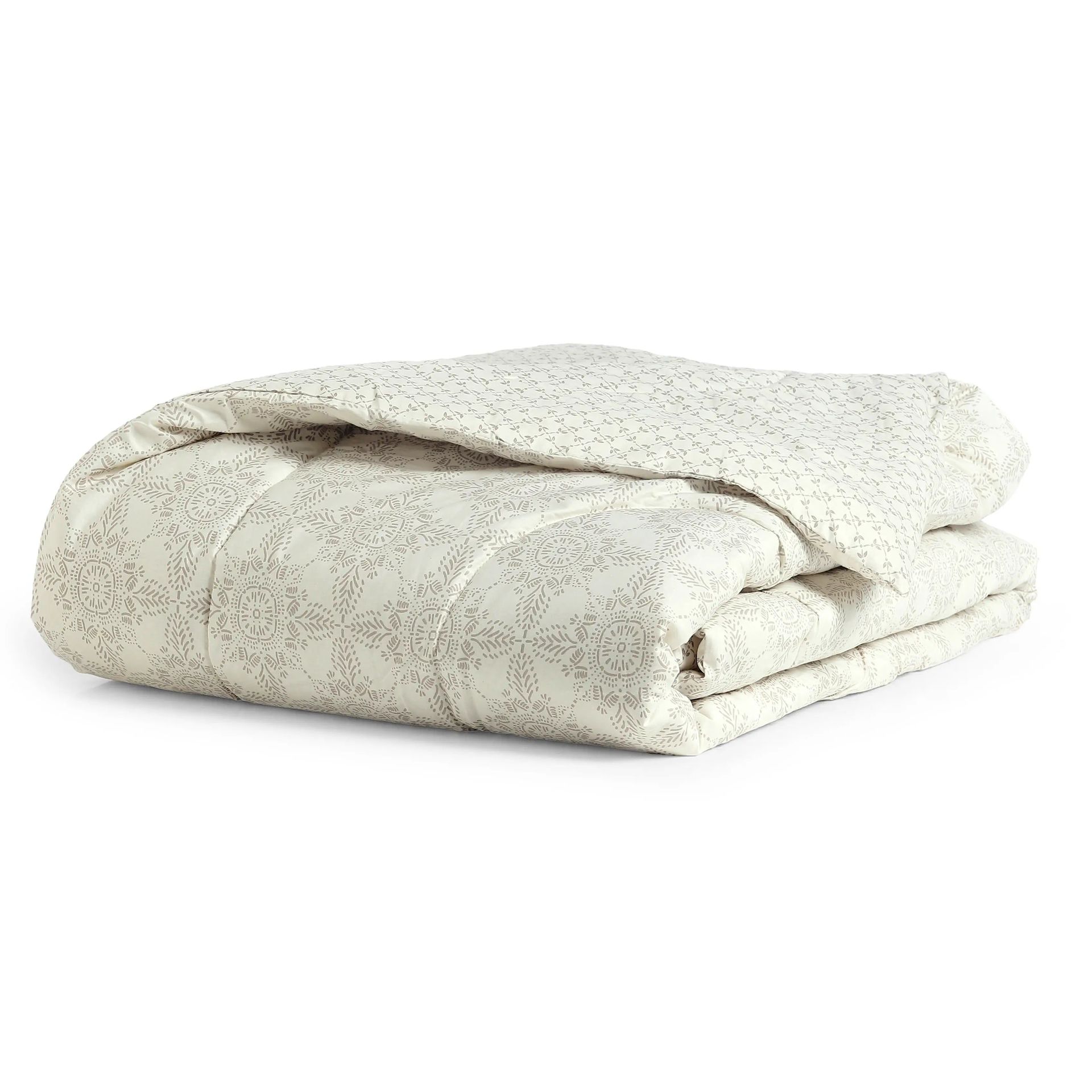 Ethnic 120 GSM 100% Cotton Sage Double Comforter | Fergana