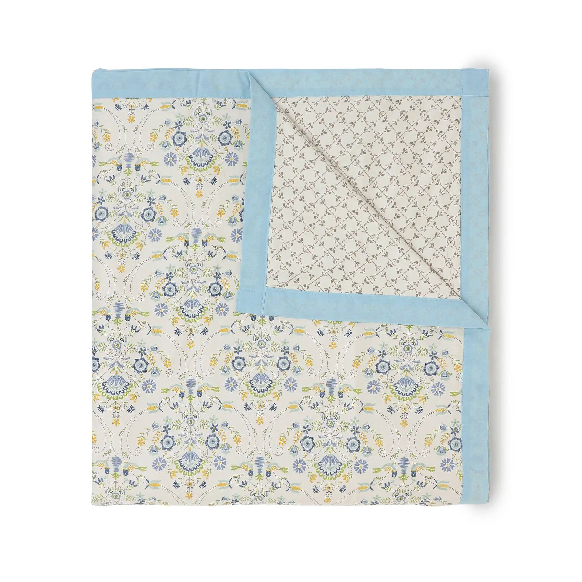 Ethnic 250 TC 100% Cotton Multicolour Single Dohar | Fergana