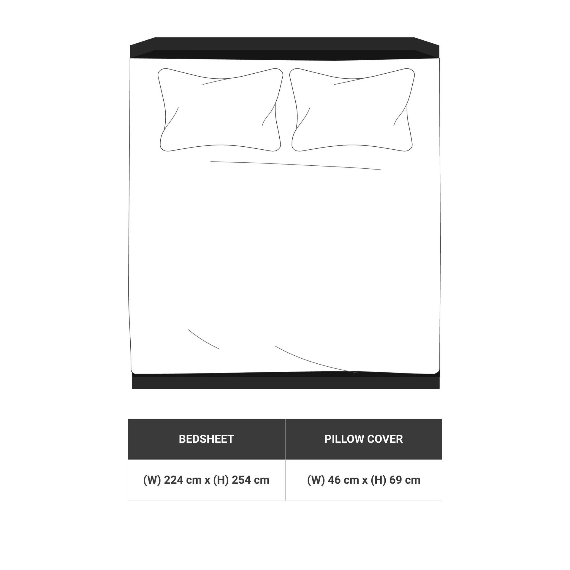 Indian Heritage 144 TC 100% Cotton Indian Pink Double Bedsheet Set | Aangan Weaves