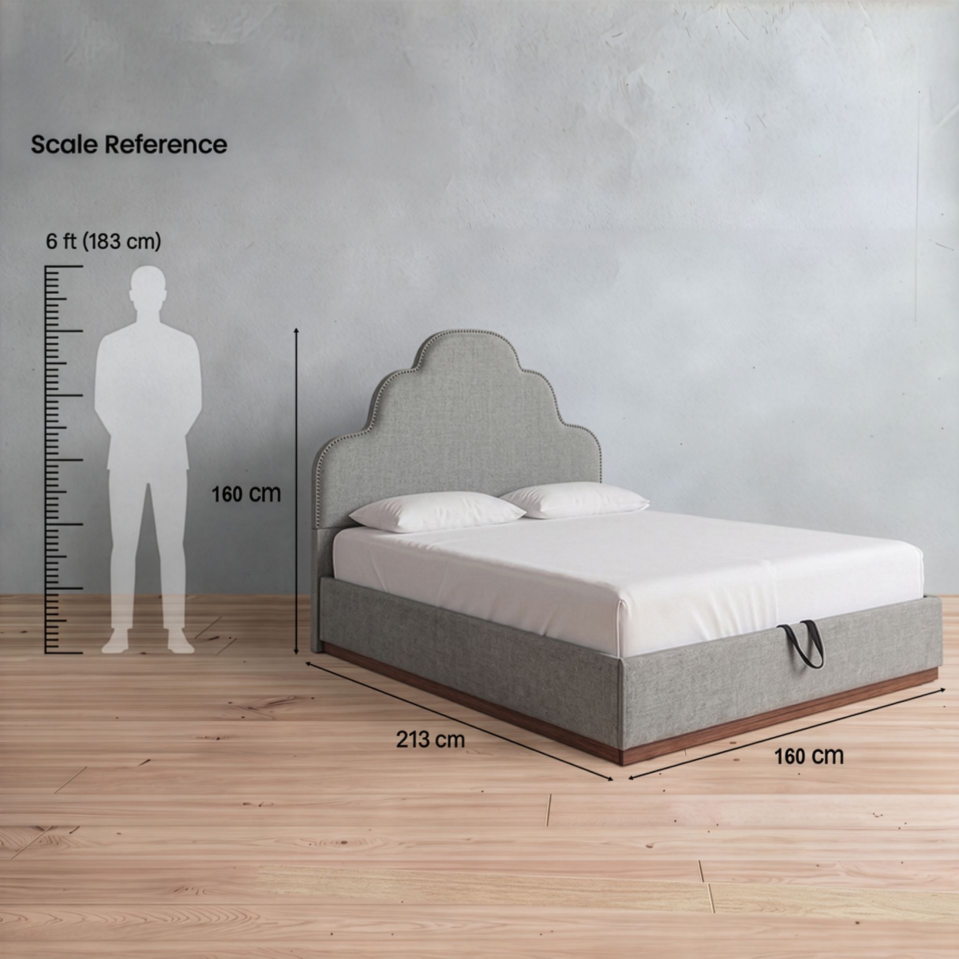 Classic Rome Upholstered Bed