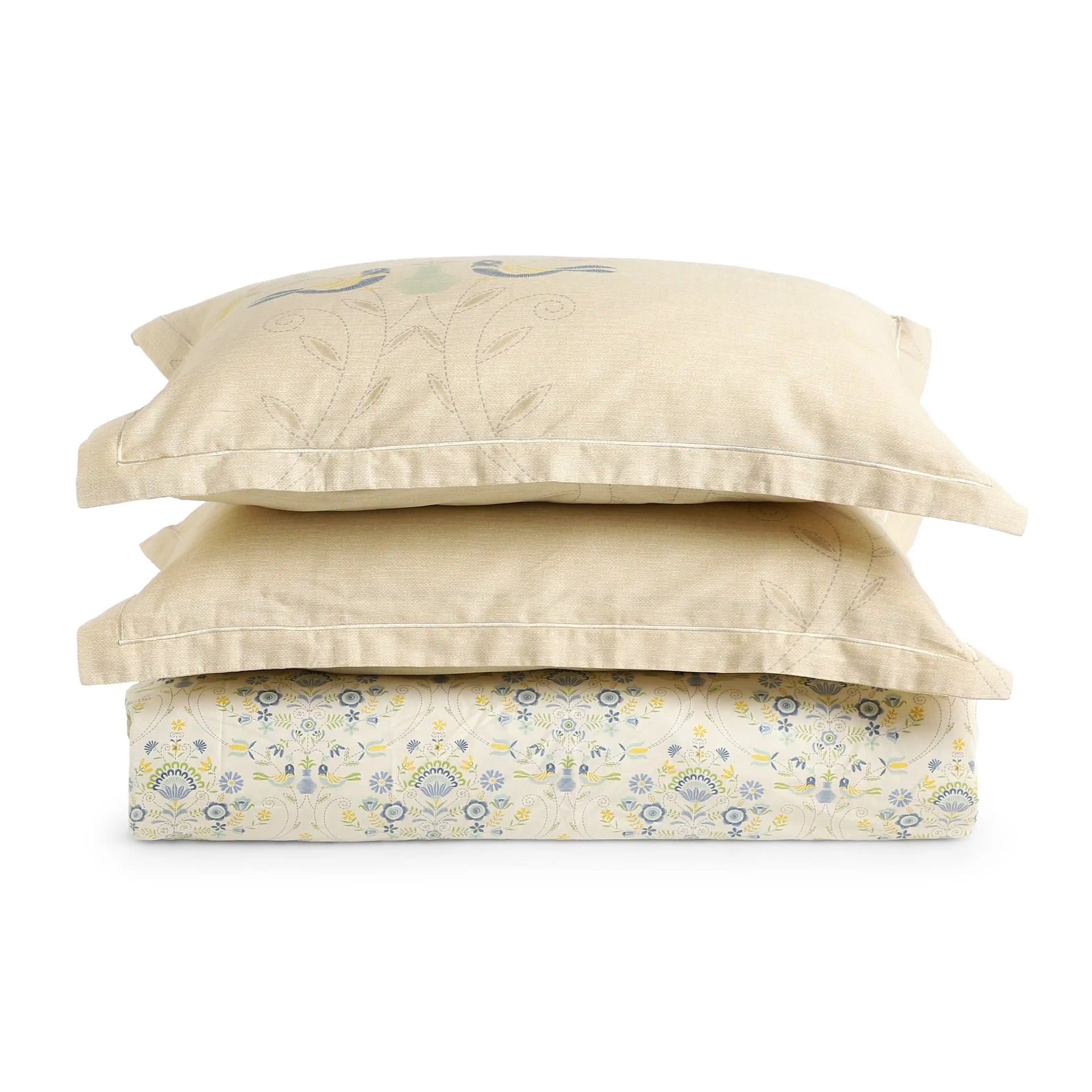 Ethnic 250 TC 100% Cotton Multicolour King Fitted Sheet Set | Fergana
