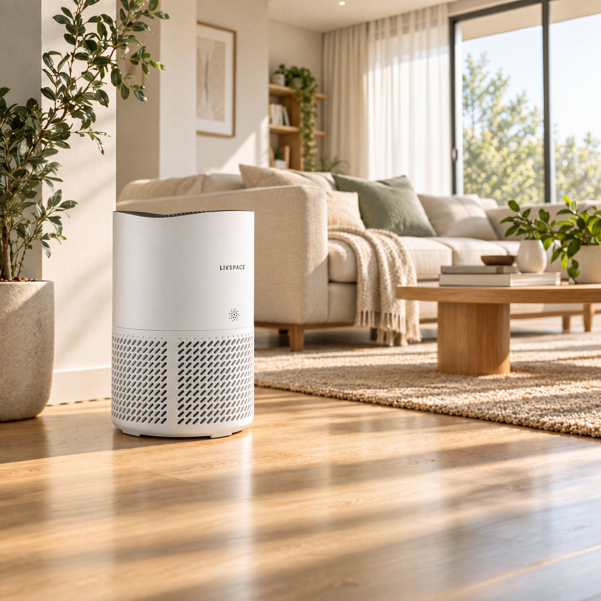 Livspace Air Purifier 350 CADR - White