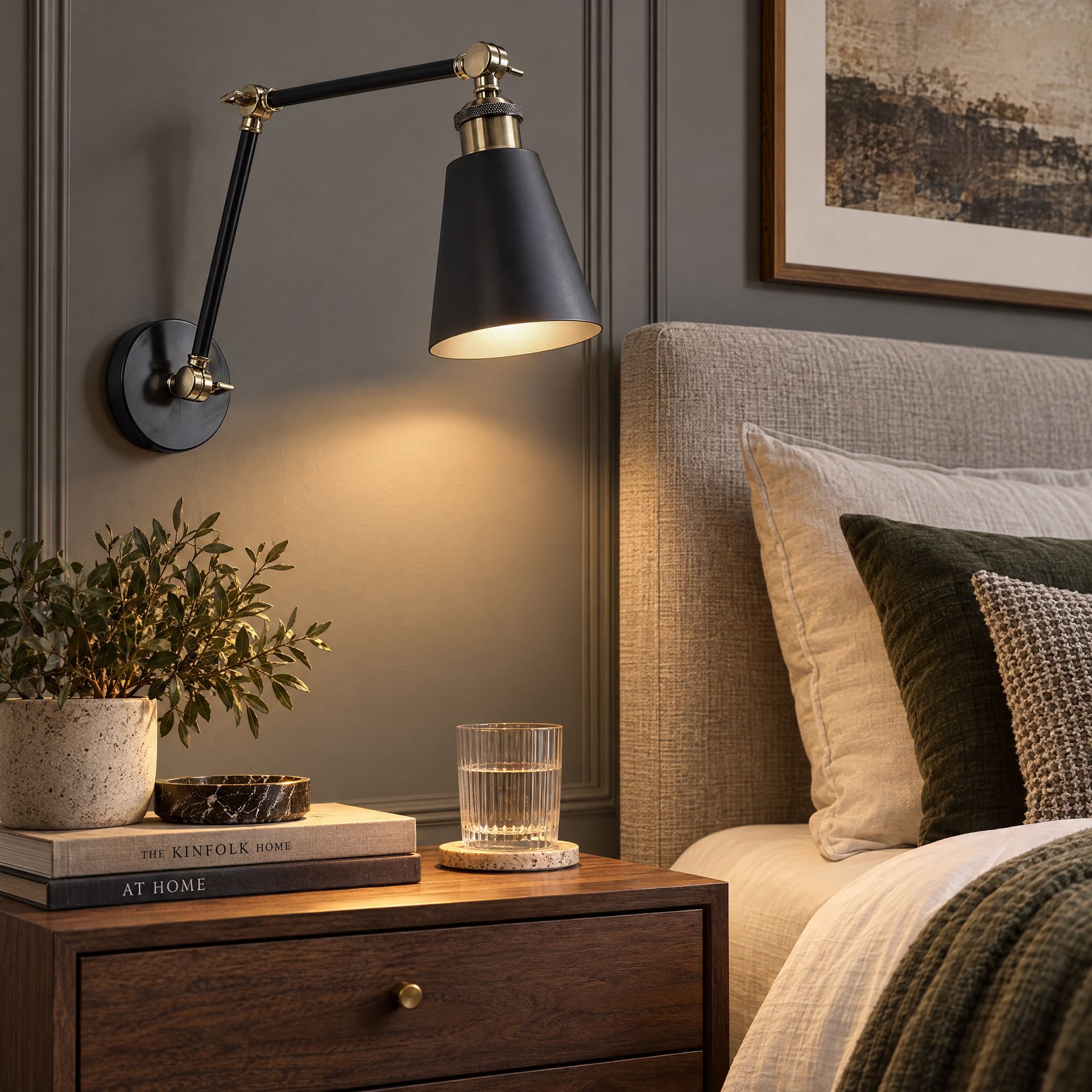 Livspace Centaur Black Metal Wall Light | Black