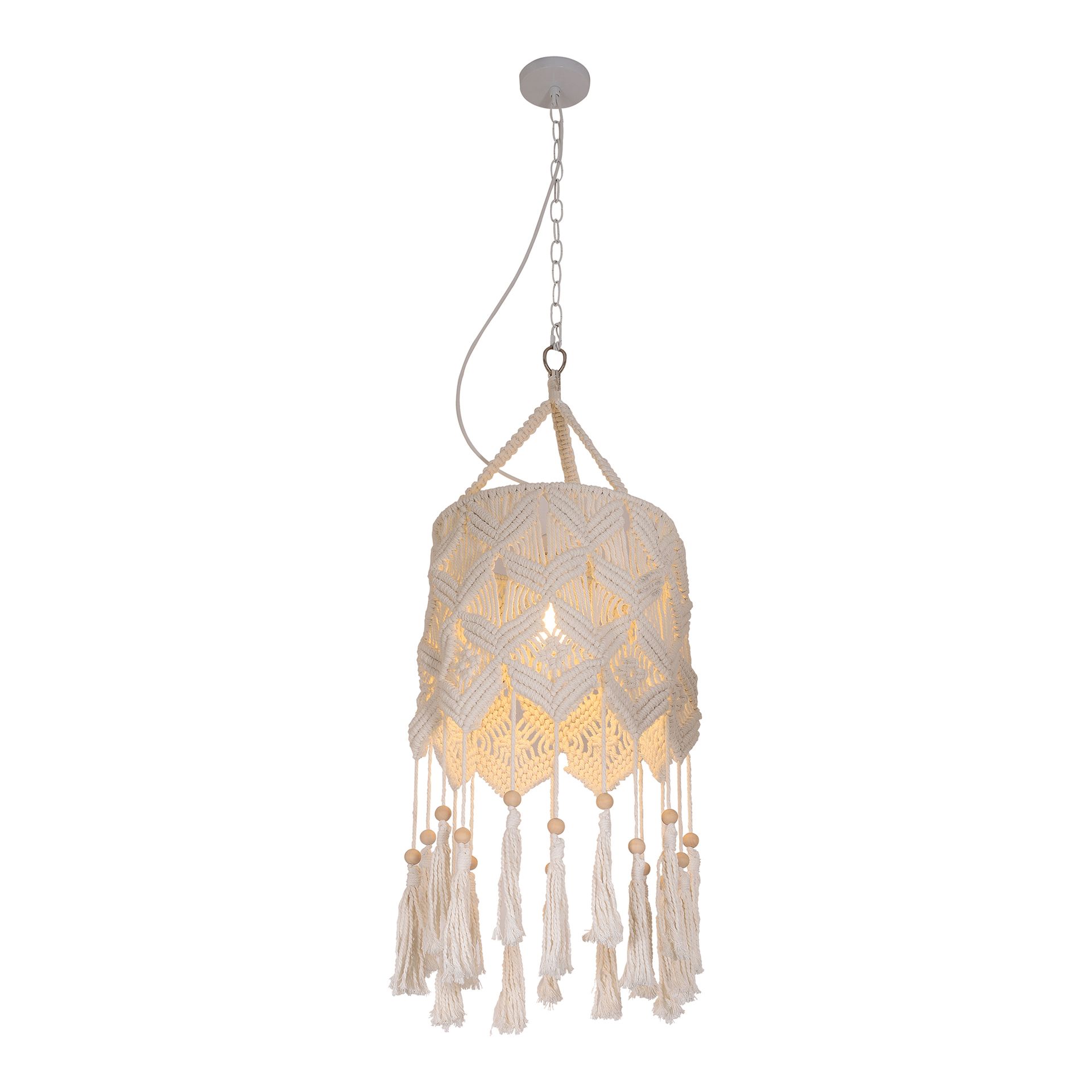 Livspace Cord Pendant | White