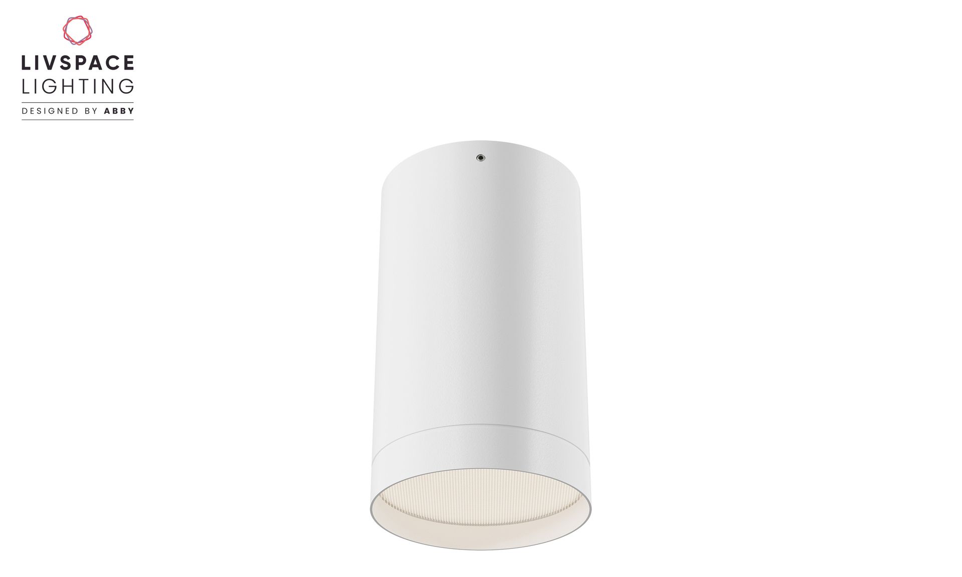 Livspace Cylux Surface OPD Surface Downlight - 10W Warm White | White