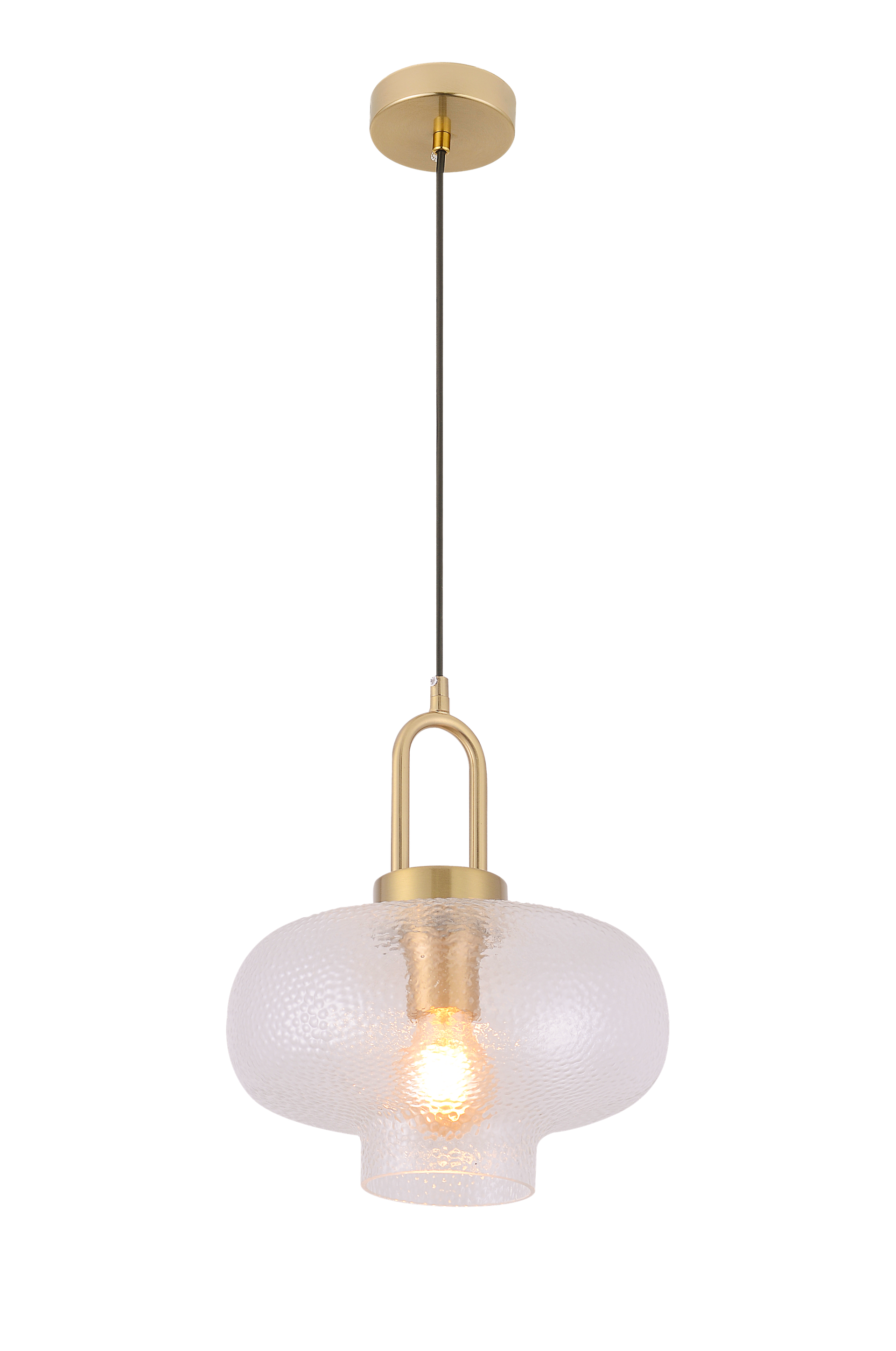 Livspace Etch Pendant | Clear Glass