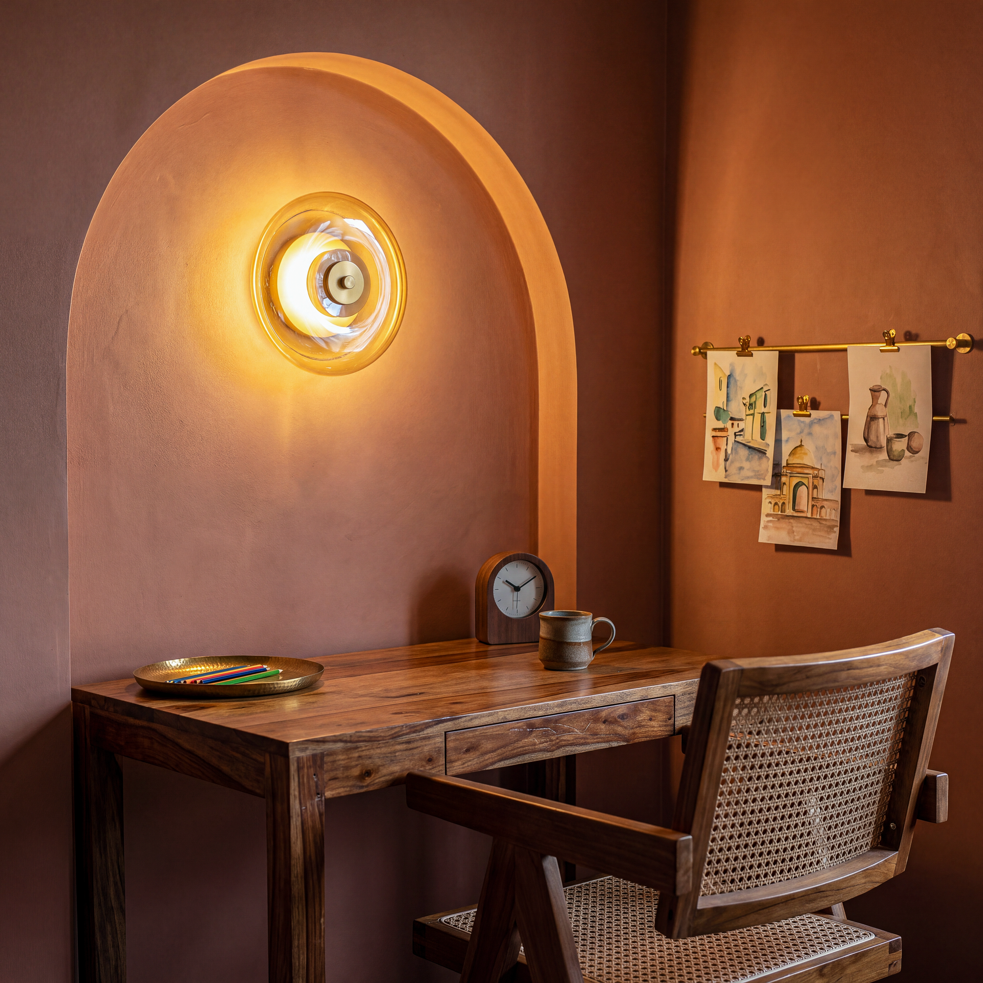 Livspace Floe Wall Light | Amber