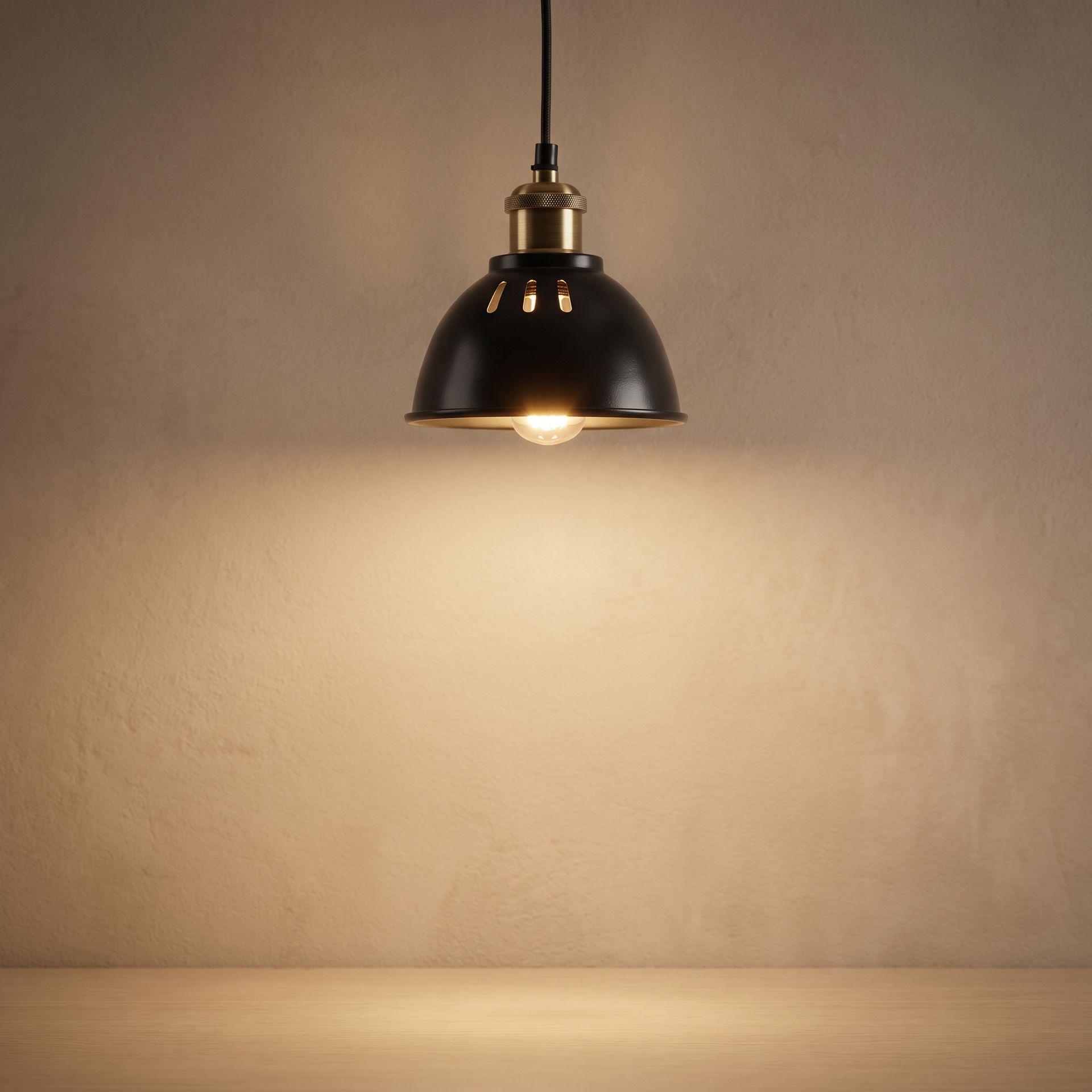 Livspace Ivan Darnar Black Metal Pendant Light | Black