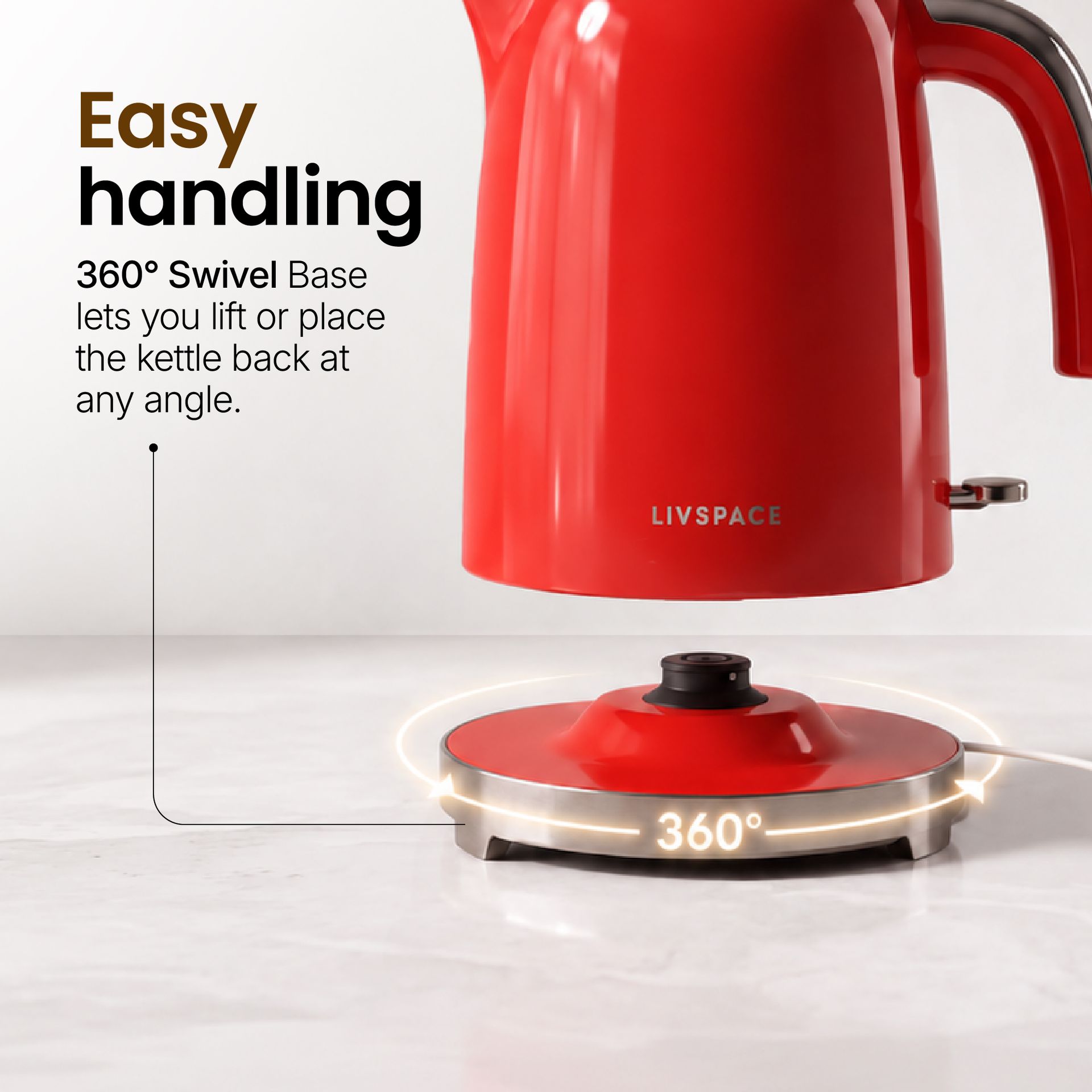 Livspace Kettle 1 L - Red