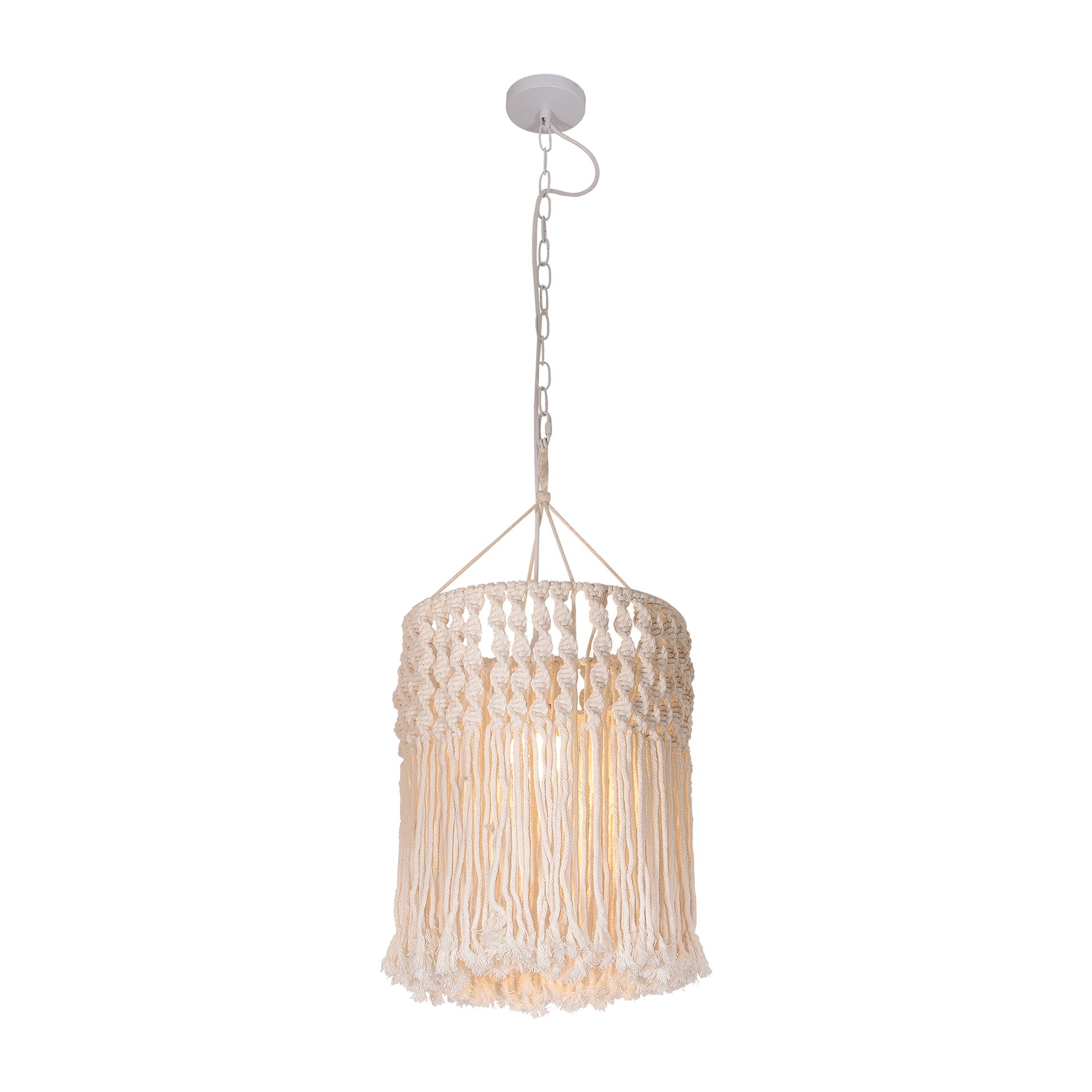 Livspace Knot Pendant | White