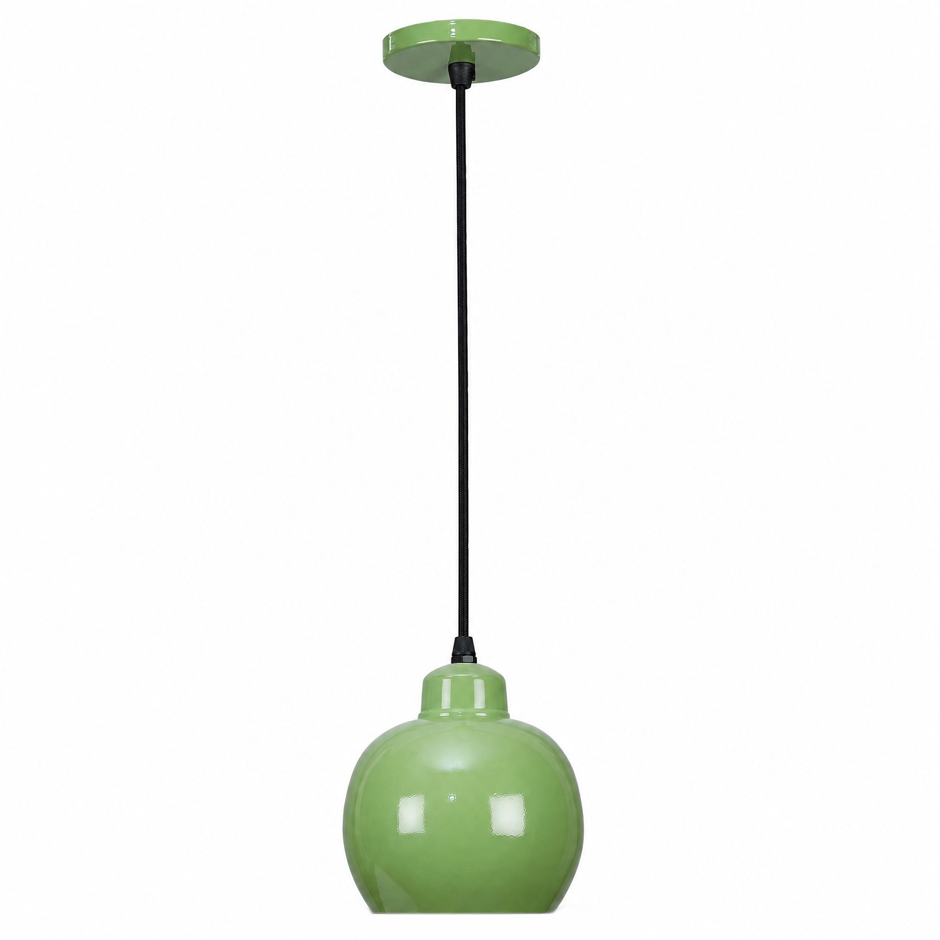 Livspace Livo Muuto Green Metal Pendant Light | Green