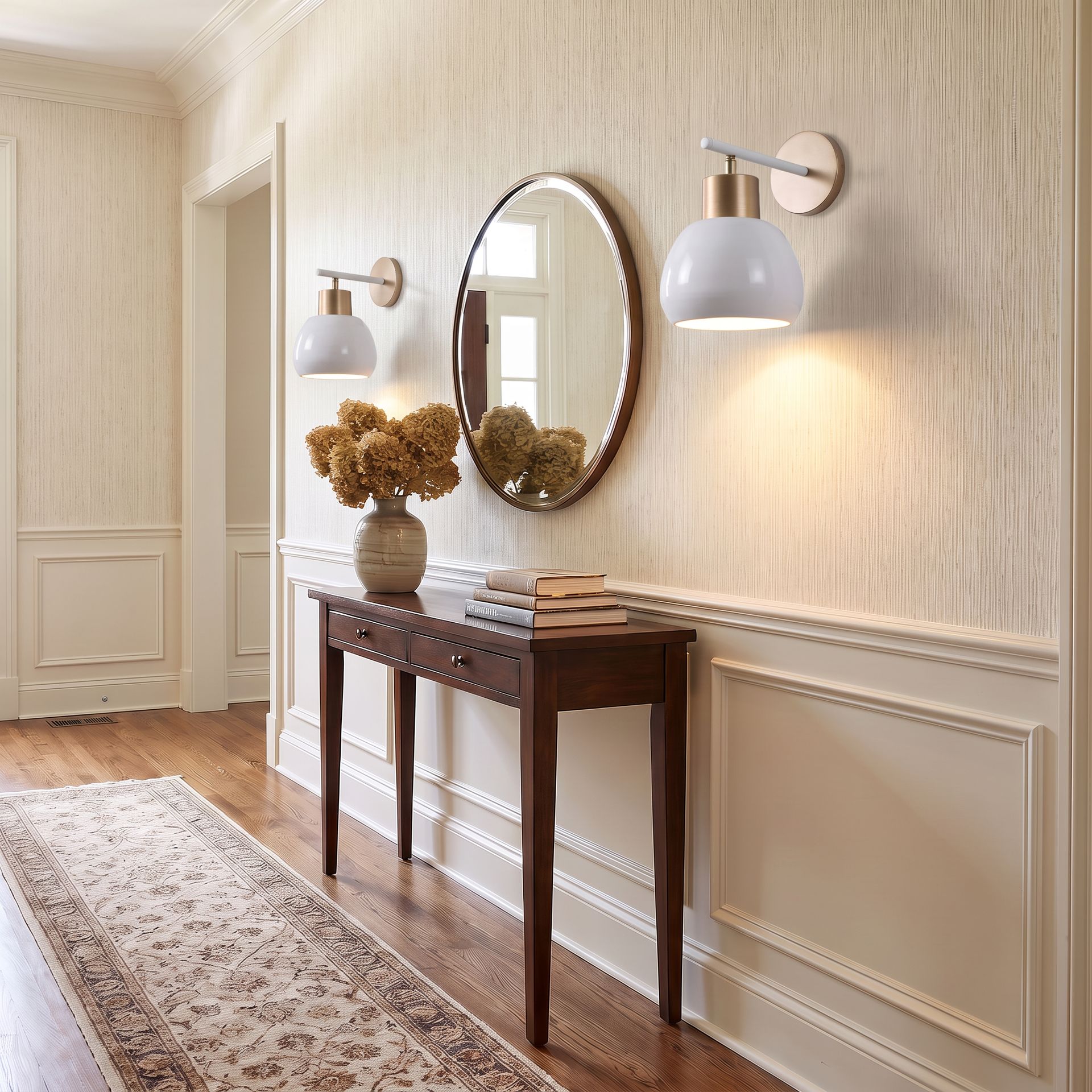 Livspace Lucea White Metal Wall Light | White