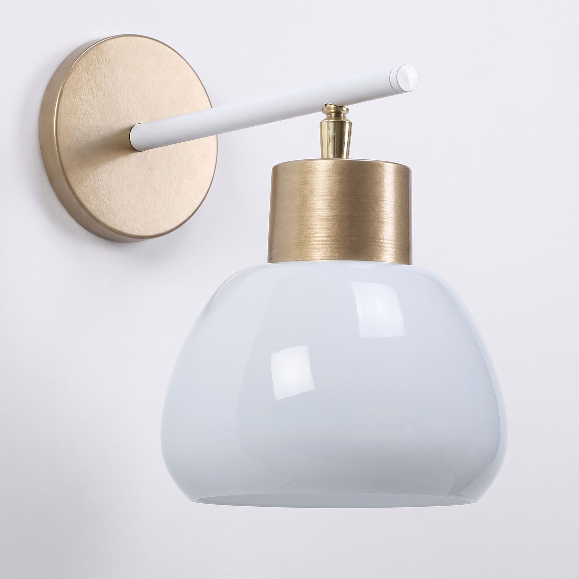 Livspace Lucea White Metal Wall Light | White