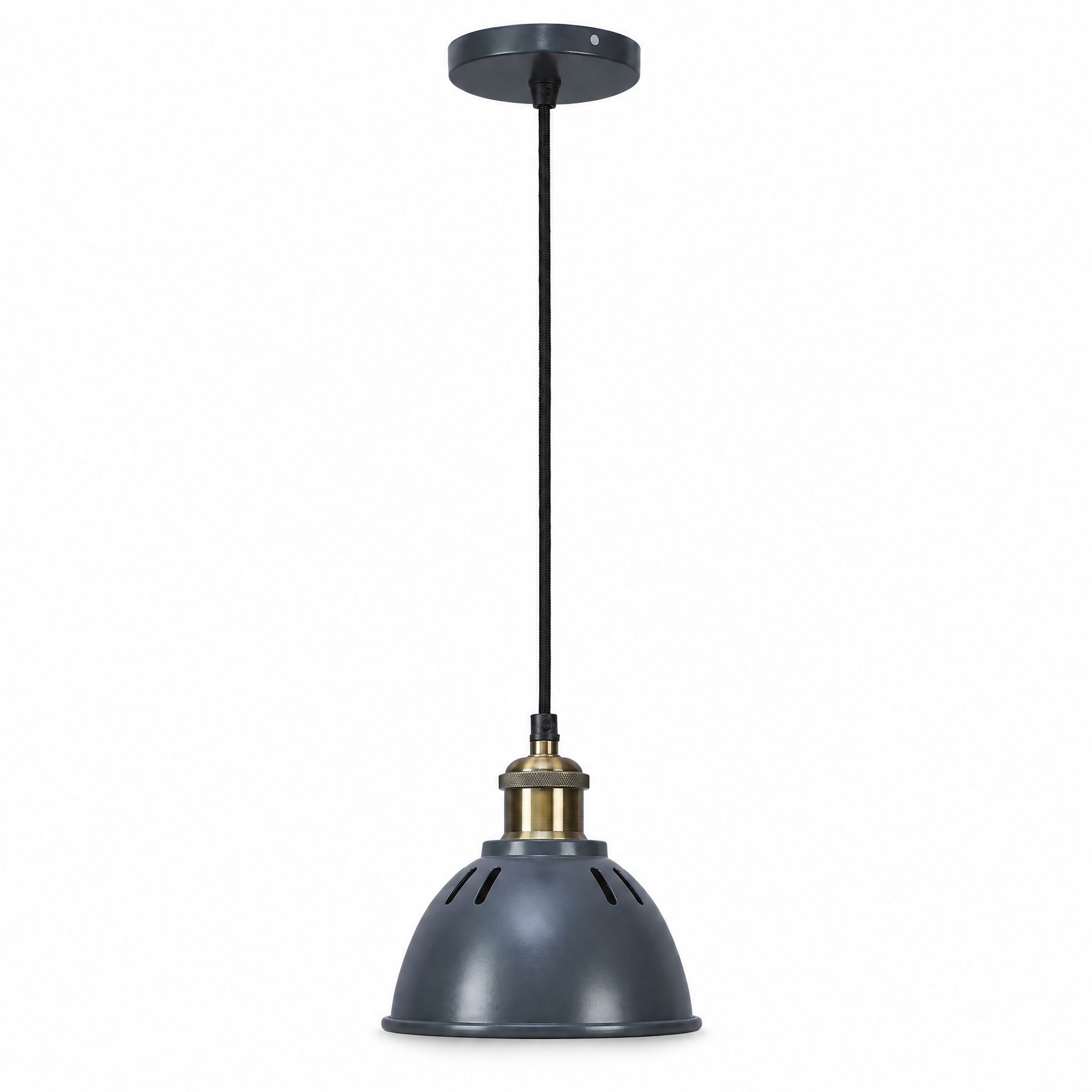 Livspace Ludwig Darnar Grey Metal Pendant Light | Grey