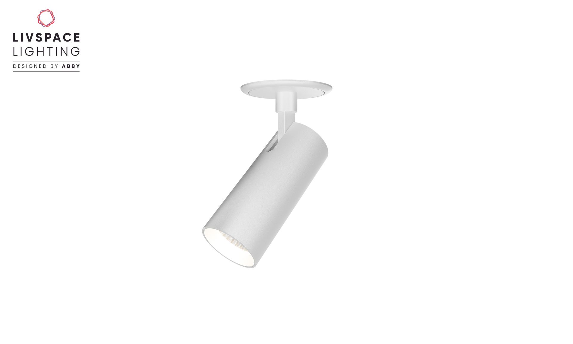 Livspace Luma 35 Sr Semi Recess Spotlight - 8W Neutral White | White