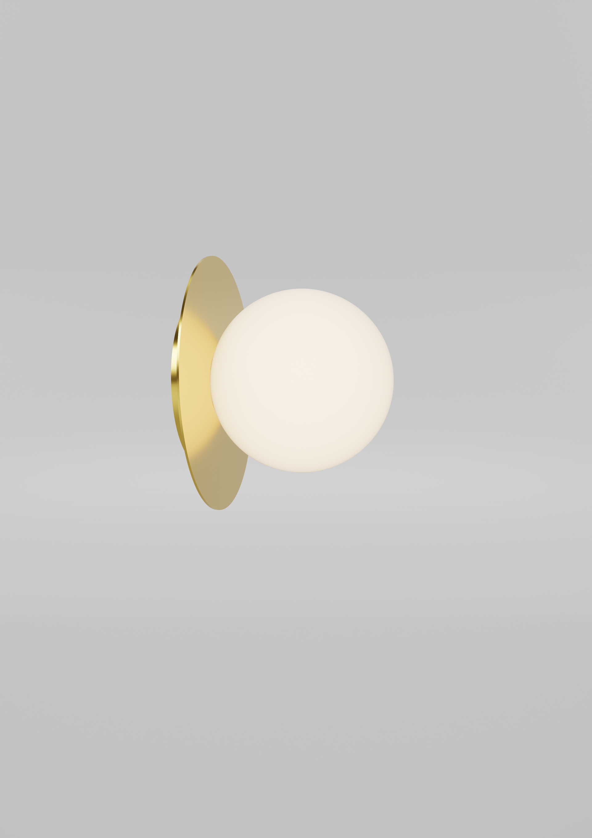 Livspace Orbis Disc Wall Wall Light | White + Gold