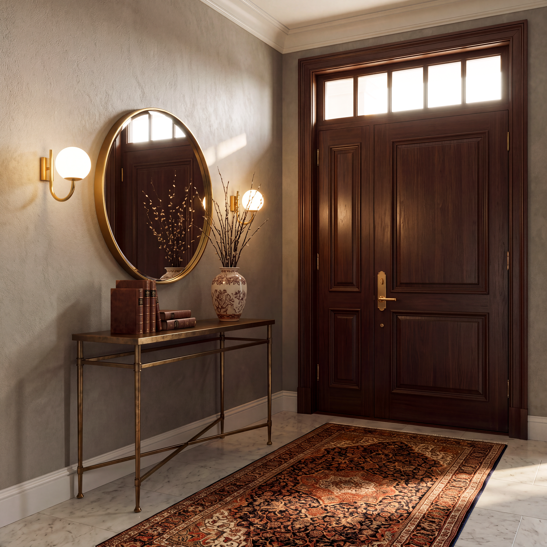 Livspace Orbis Hook Wall Wall Light | White + Gold