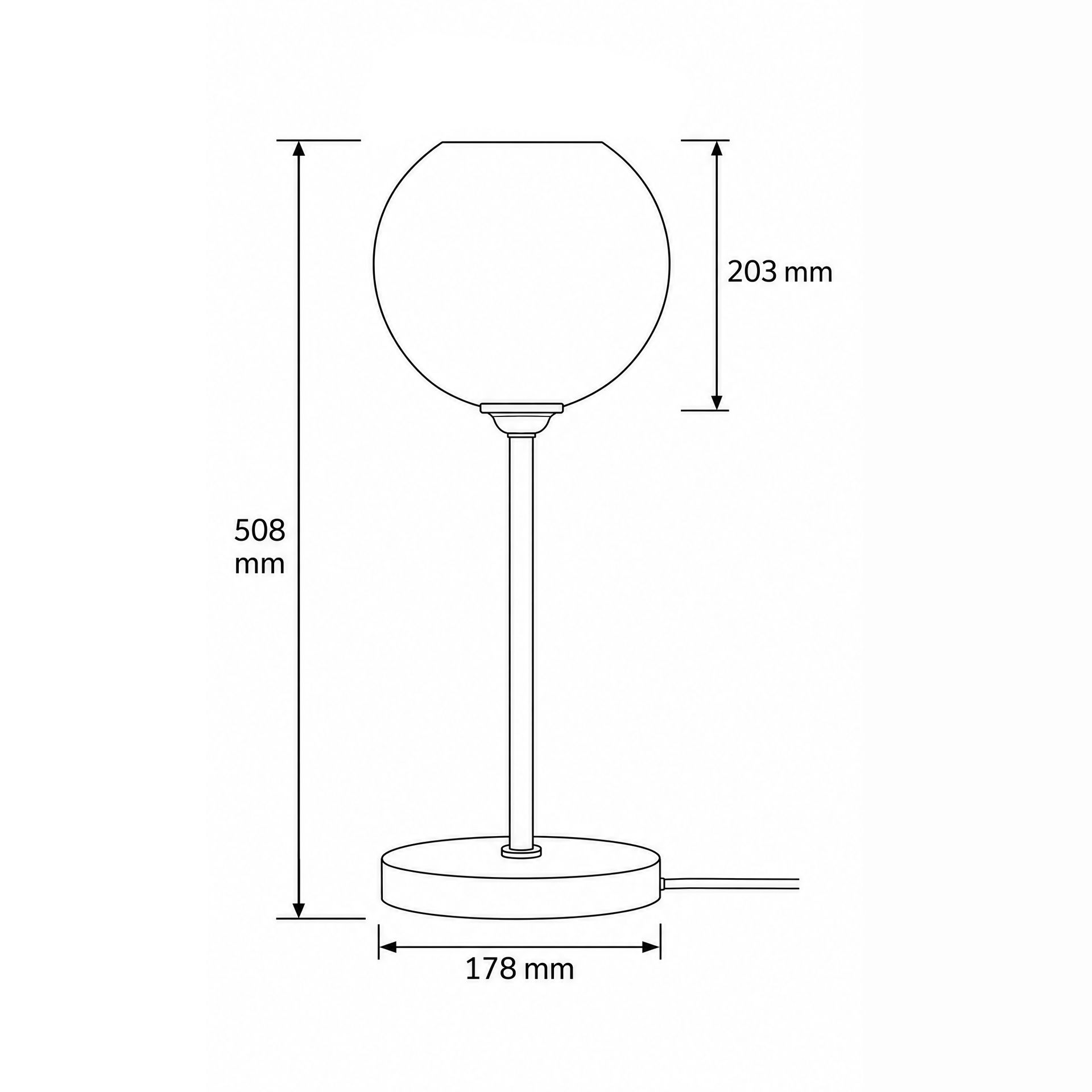 Livspace Possini Euro Black Metal Table Lamp | Black Matt